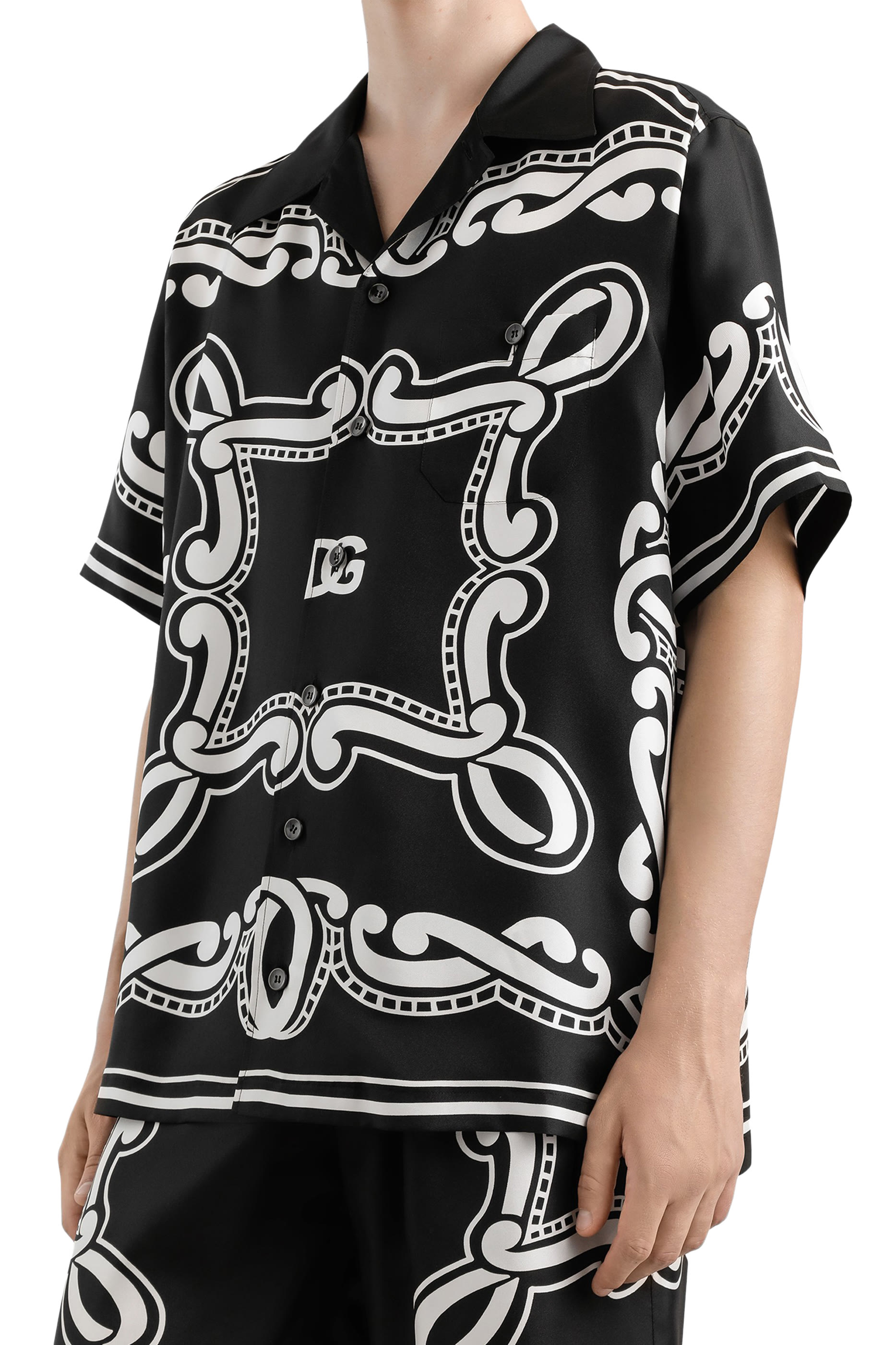 Bandanna Print Silk Shirt