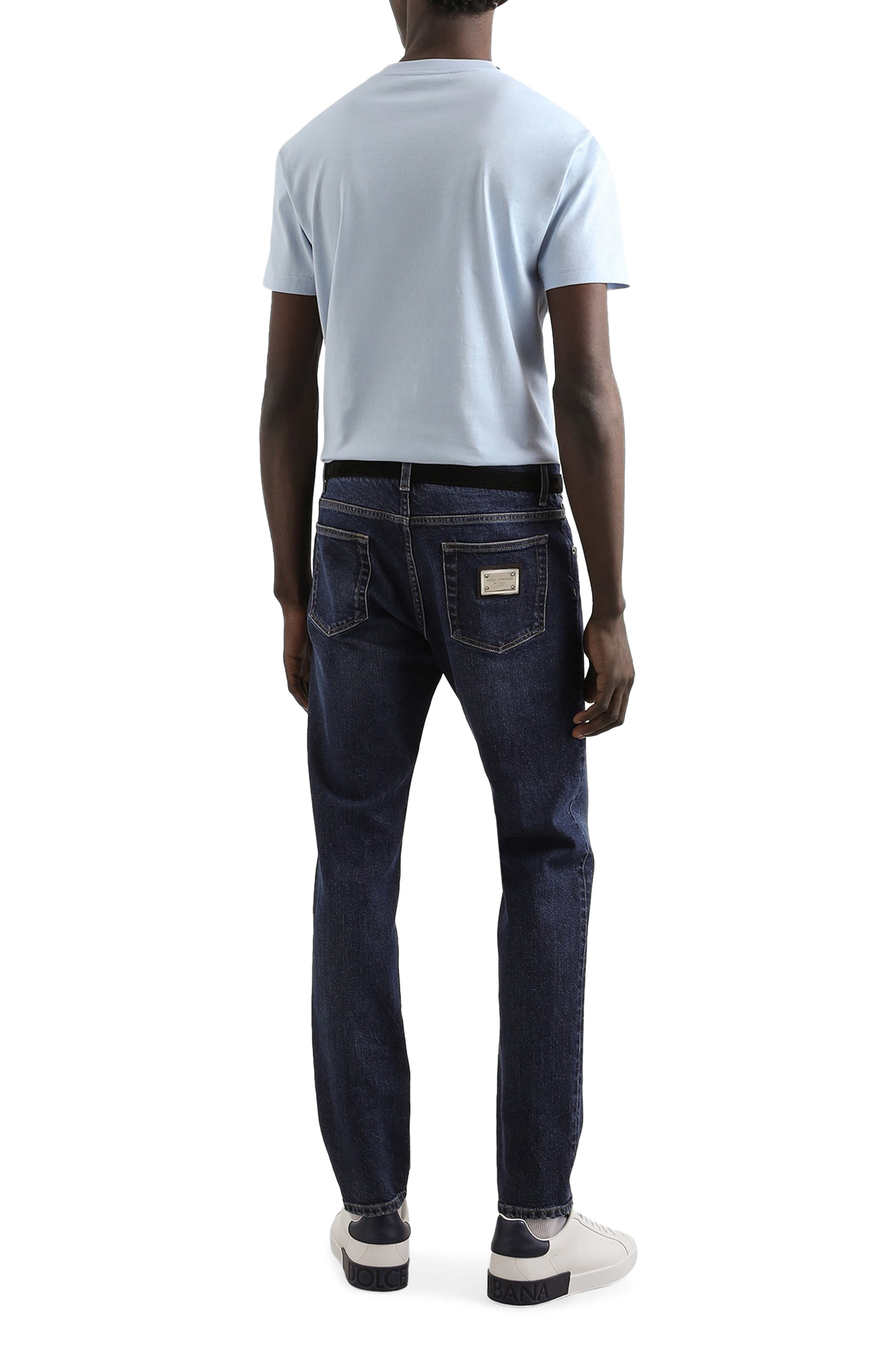 Slim-Fit Stretch Cotton Jeans