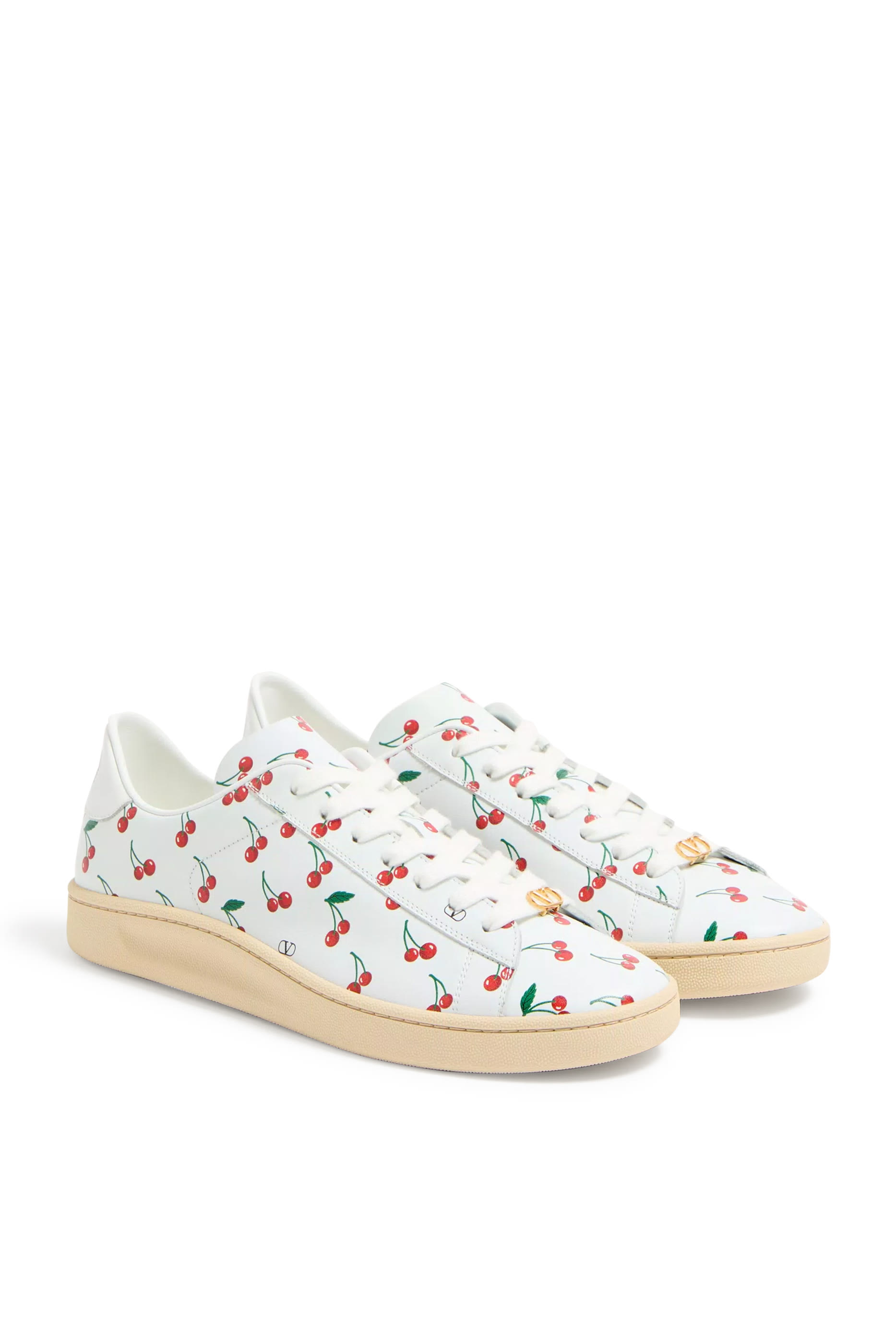 Royco Nappa Calfskin Sneakers with Cherryfic Pattern
