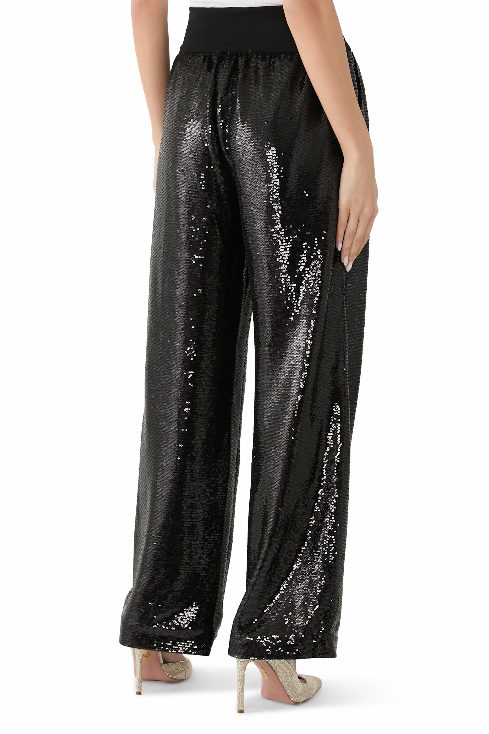 Milly Sequin Cargo Trousers