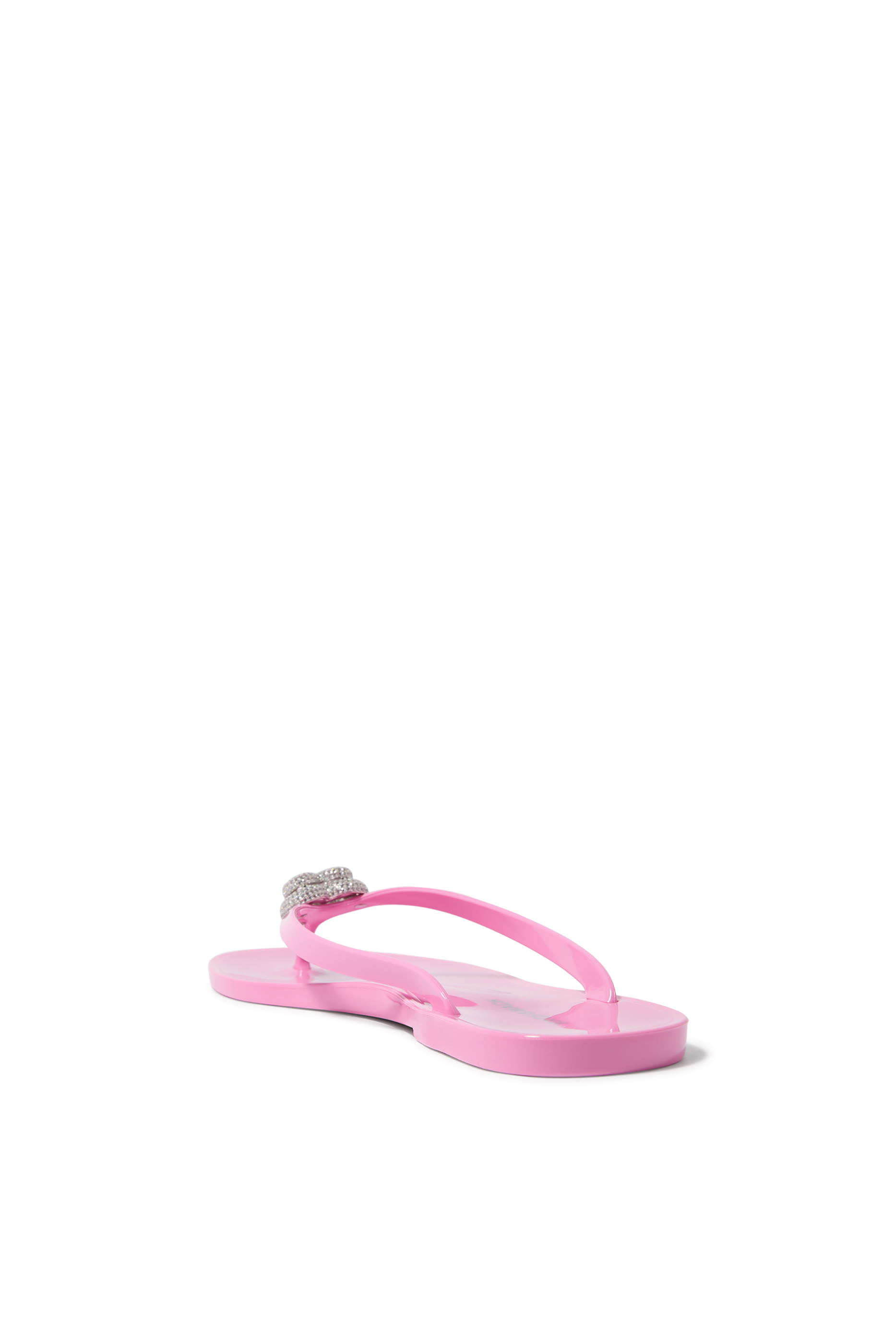 Double Heart Thong Flip Flops