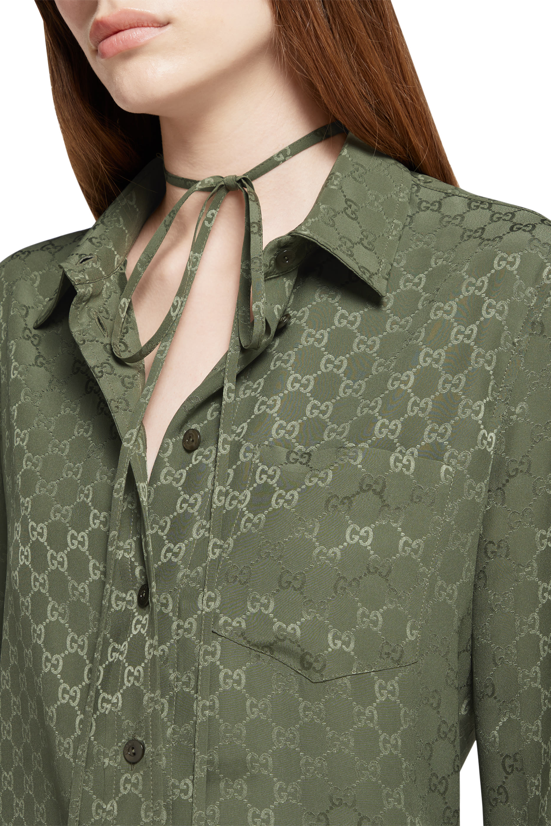 GG Silk Jacquard Shirt