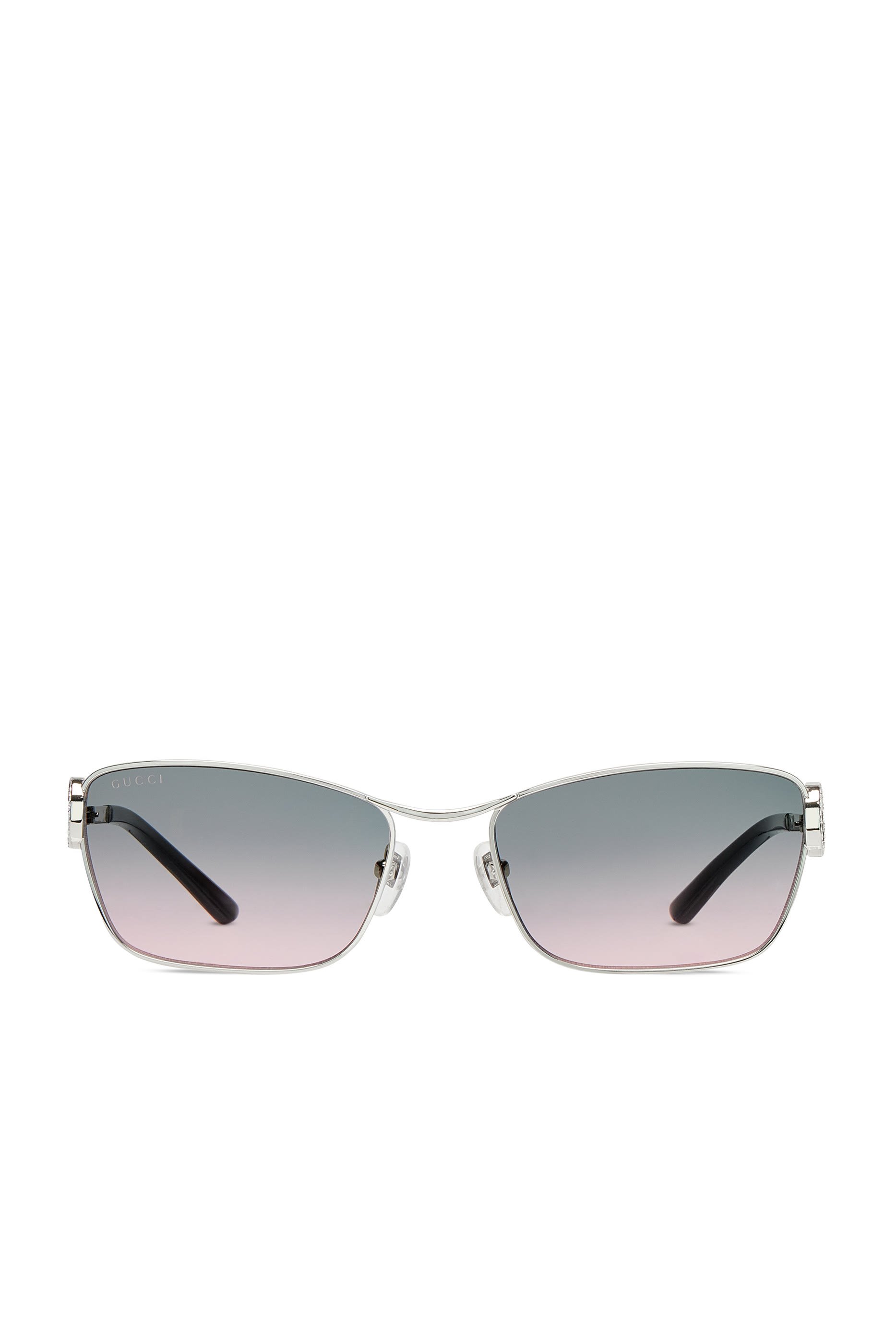 Gradient Rectangular Frame Sunglasses