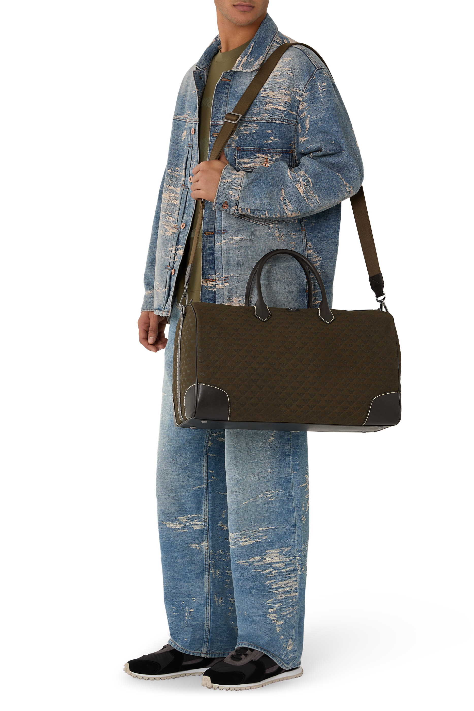 Geometric Pattern Duffle Bag