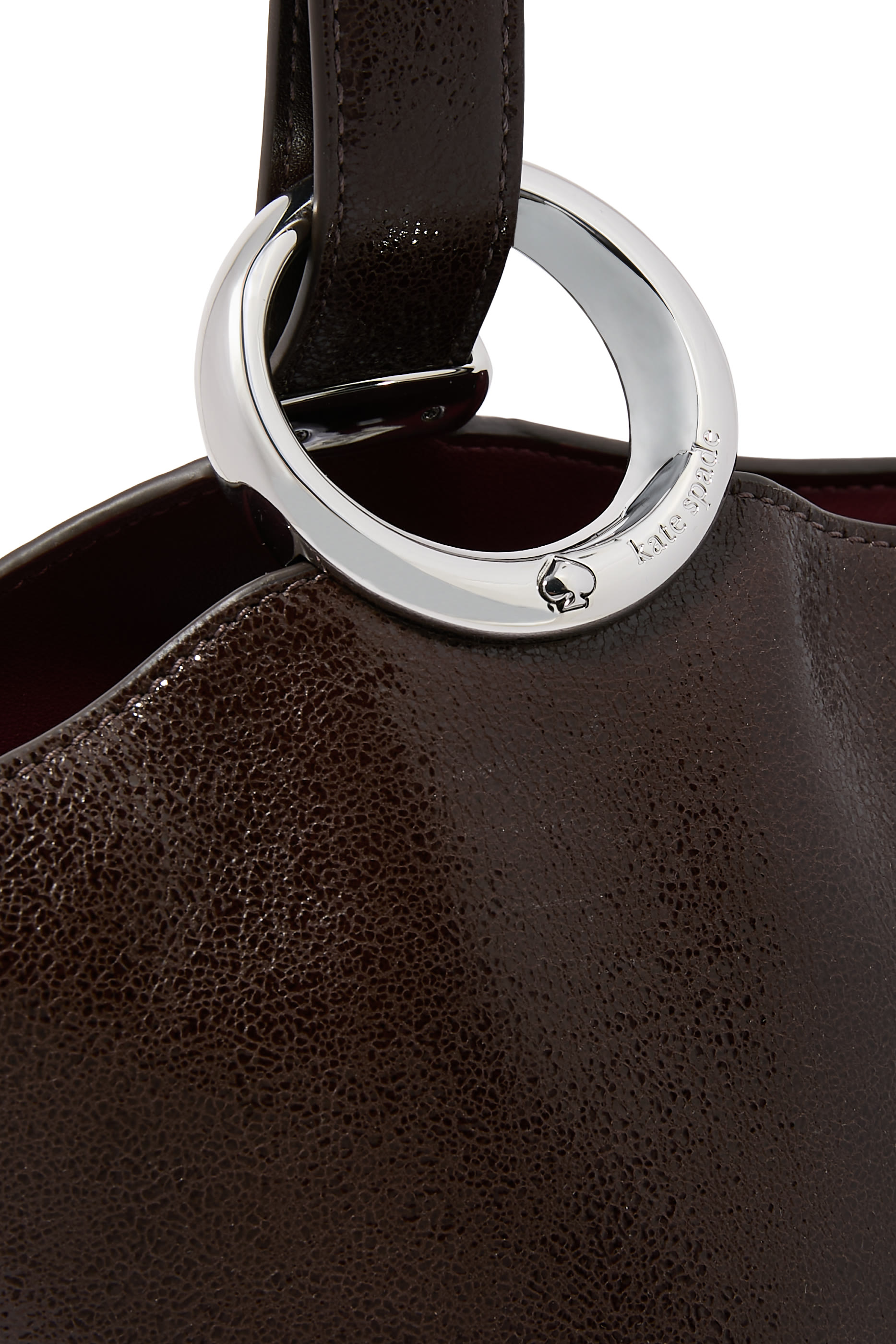 Halo Glazed Leather Mini Bucket Bag