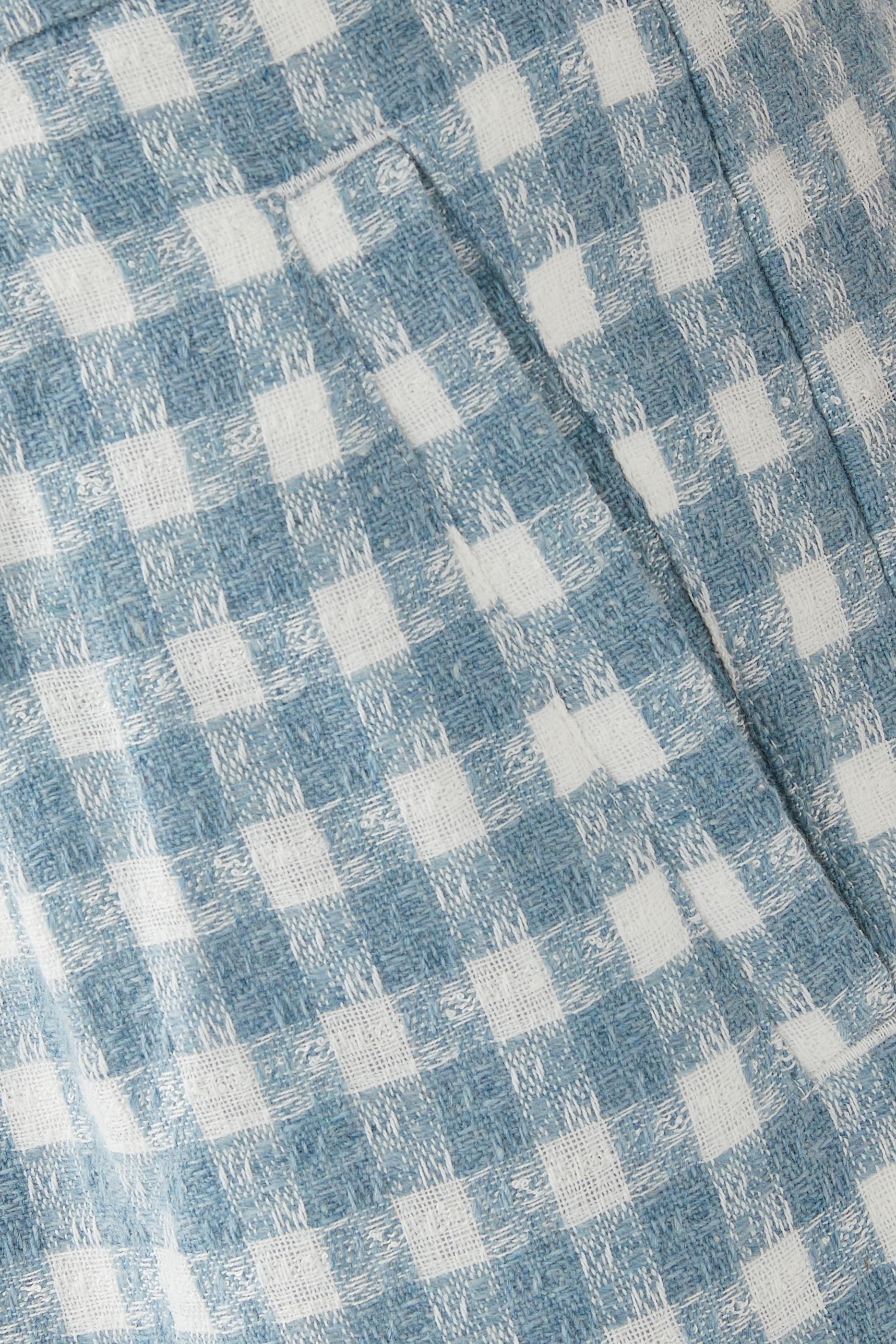 Plaid Pleated Shorts