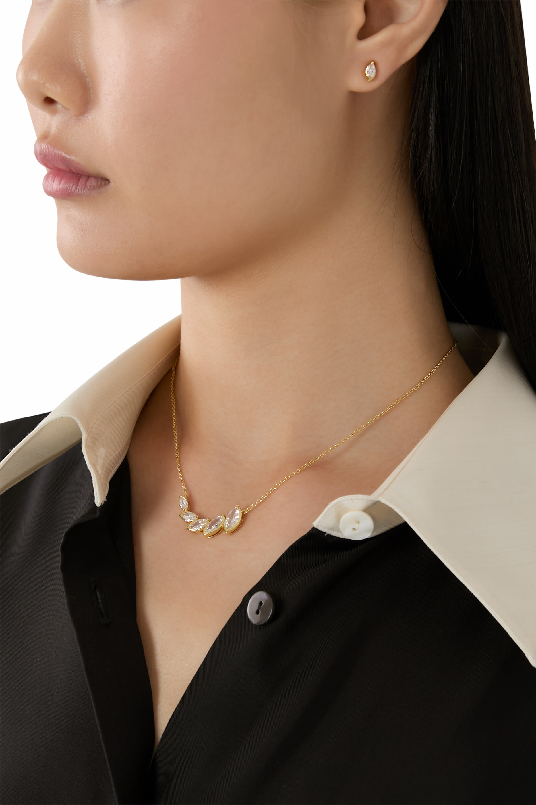 Pear CZ Necklace Jewelry Set