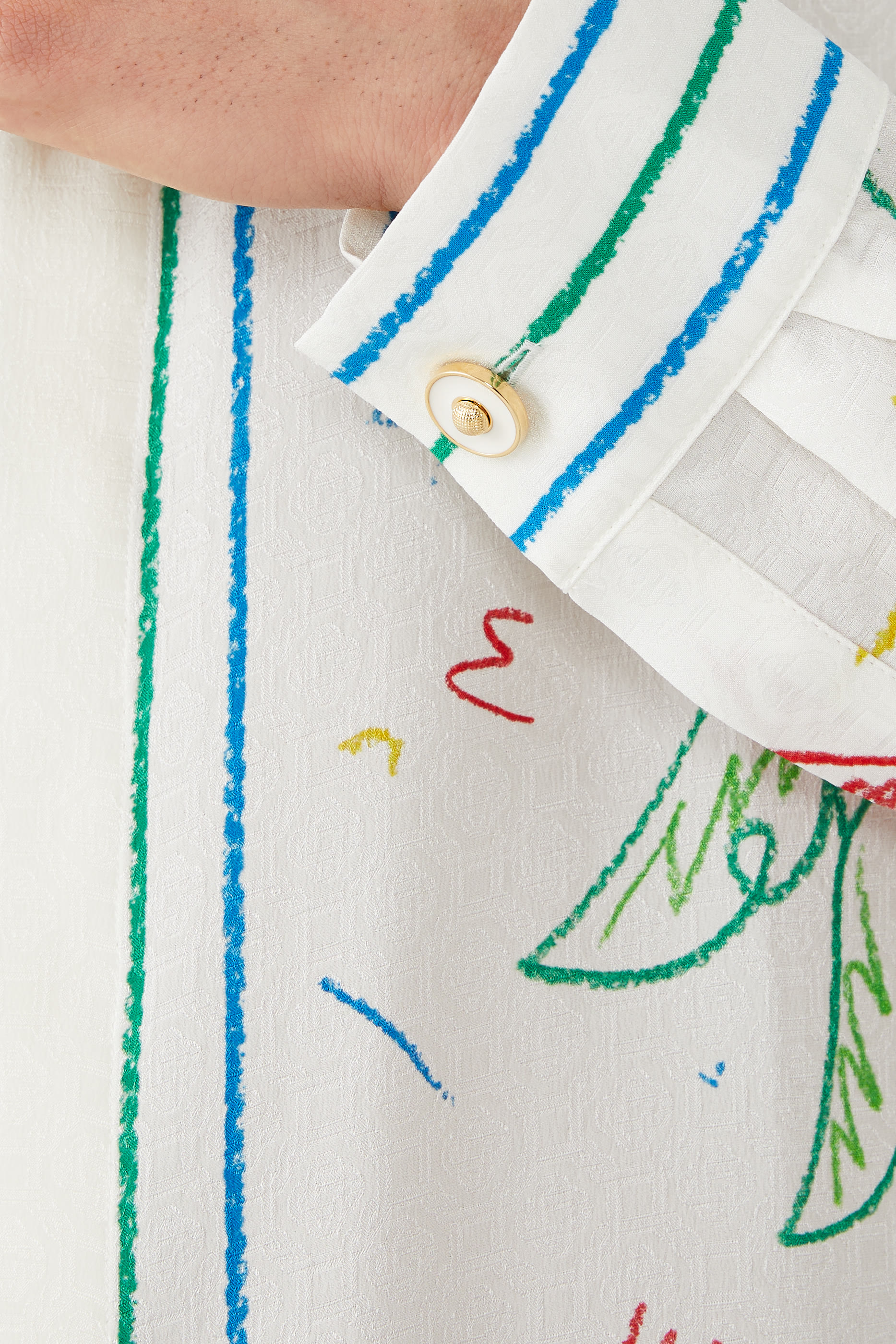 Cuban Collar Long Sleeve Shirt