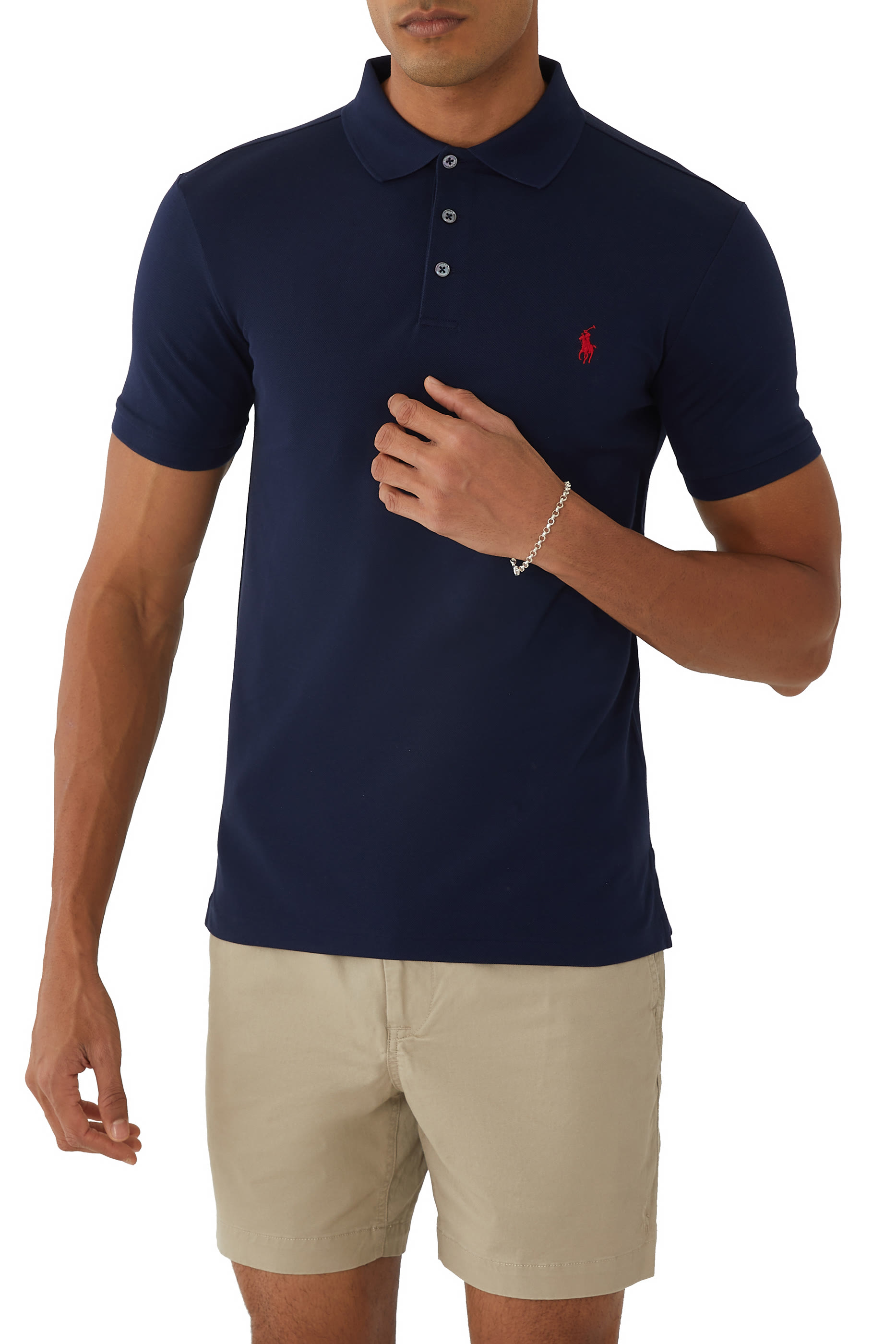Logo Embroidered Polo Shirt