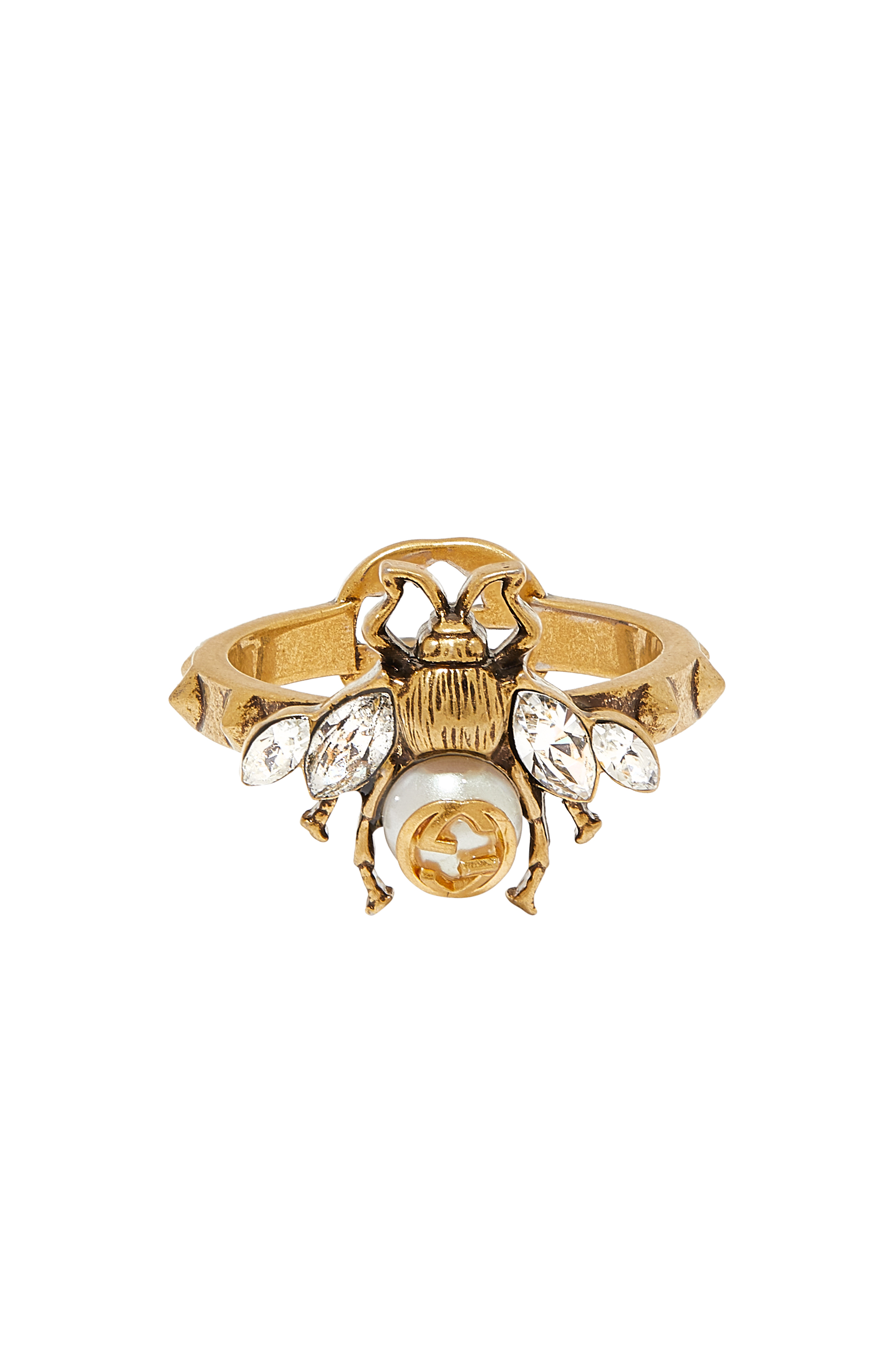 Bee Ring With Interlocking G