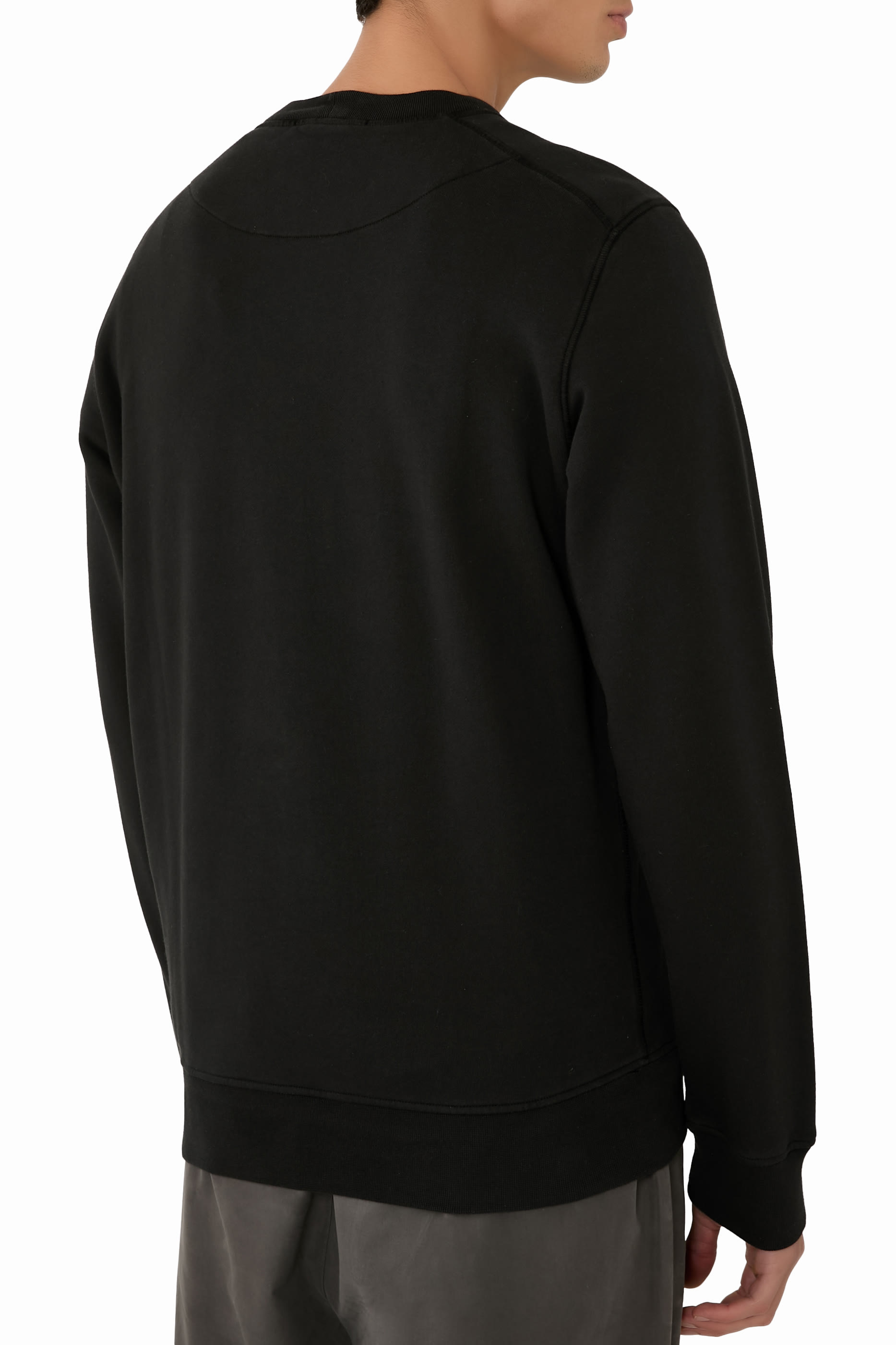 Compass Logo Patch Organic Cotton Sweatshirt