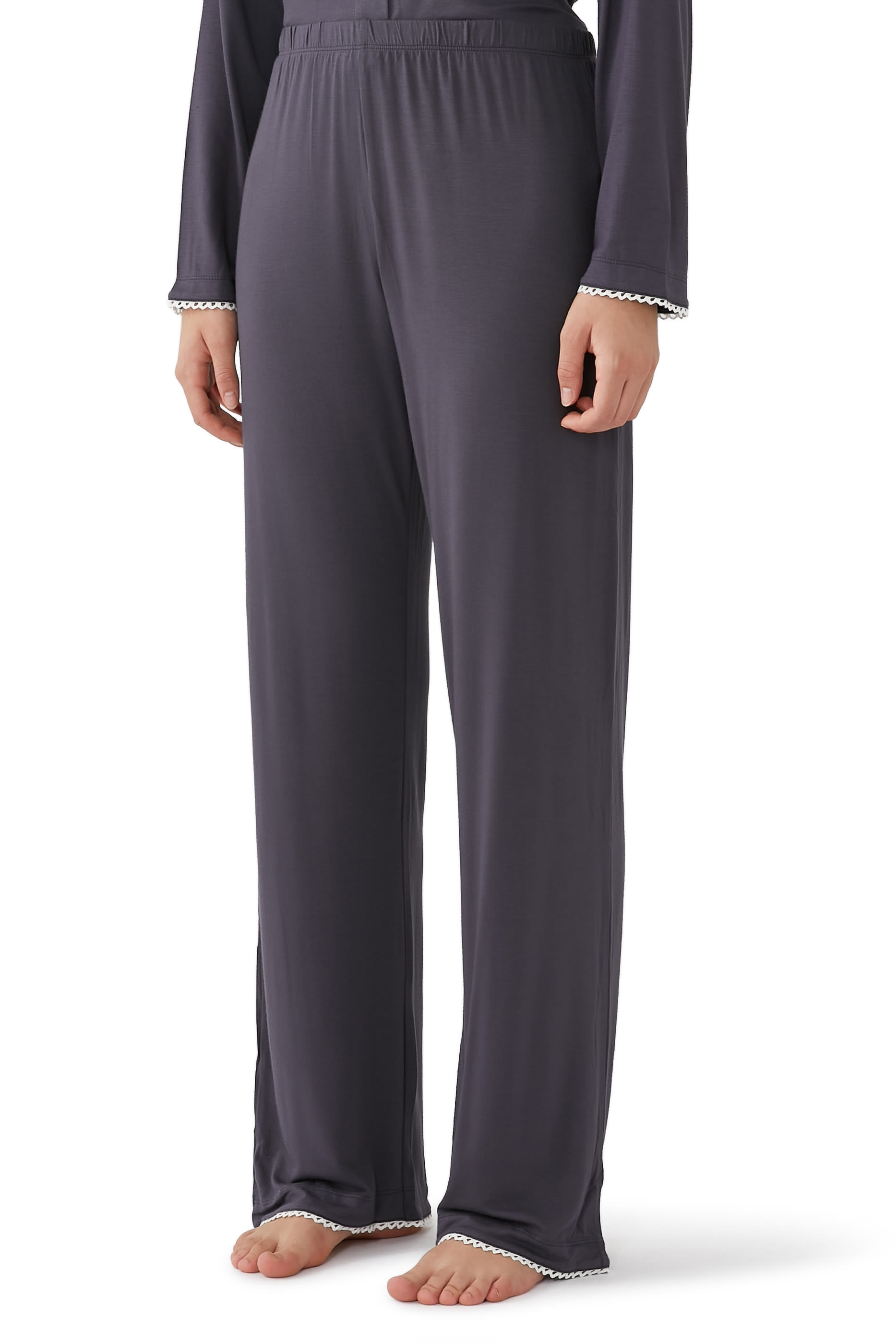 Jersey Classic Stitch Trim Pajama Set