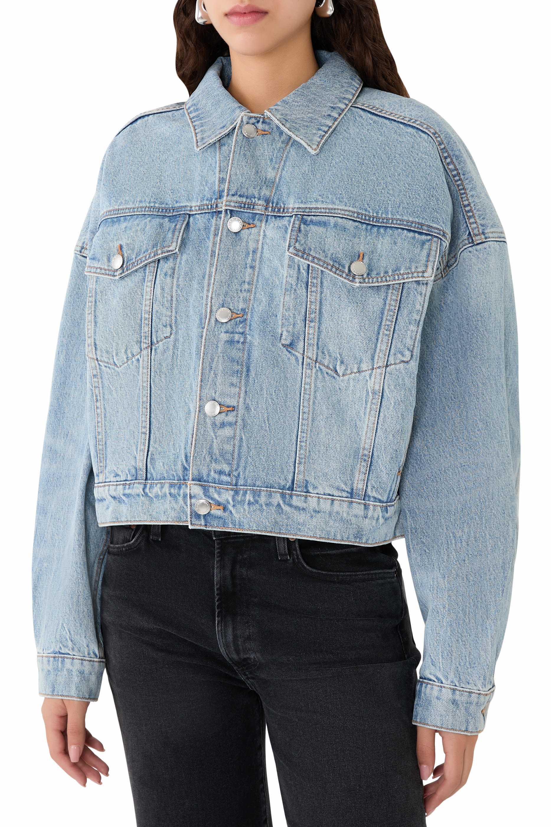 Regen Indigo Denim Clip Trucker Jacket