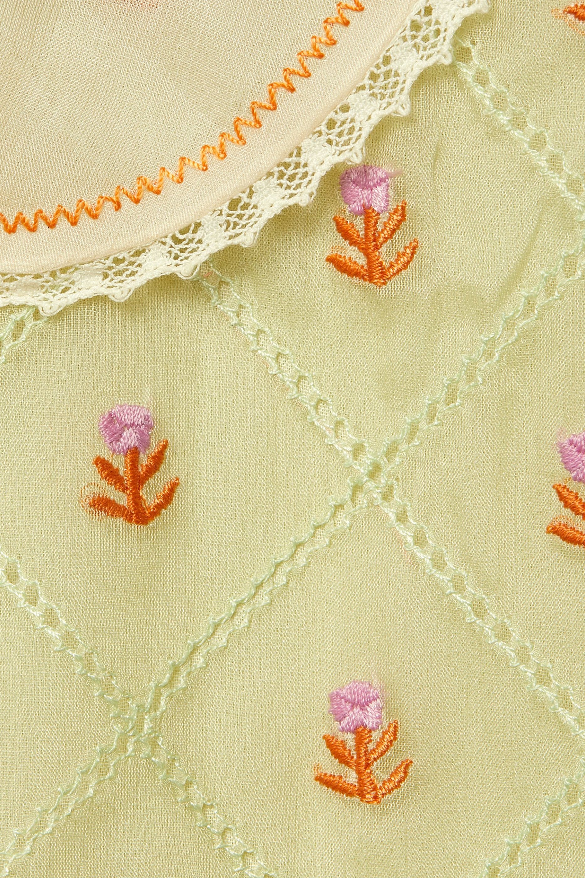 Kids Silk Organza Embroidered Dress