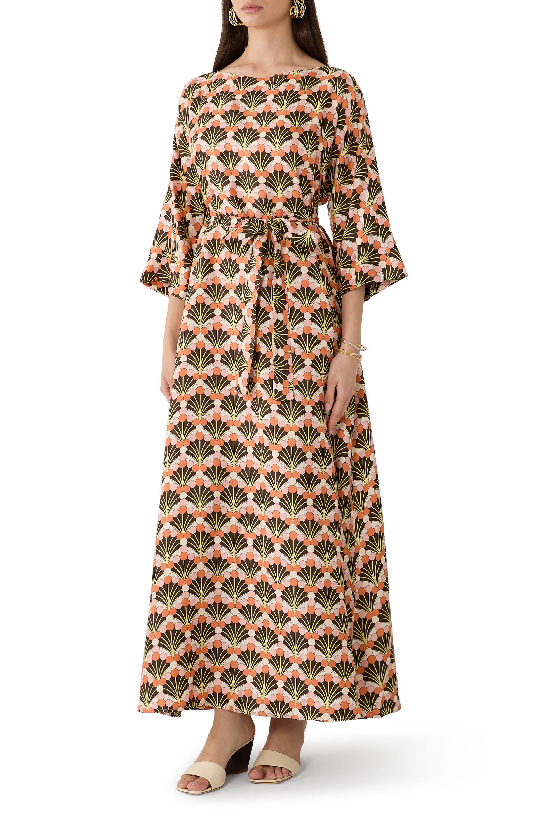 Round Neck Muumuu Dress 