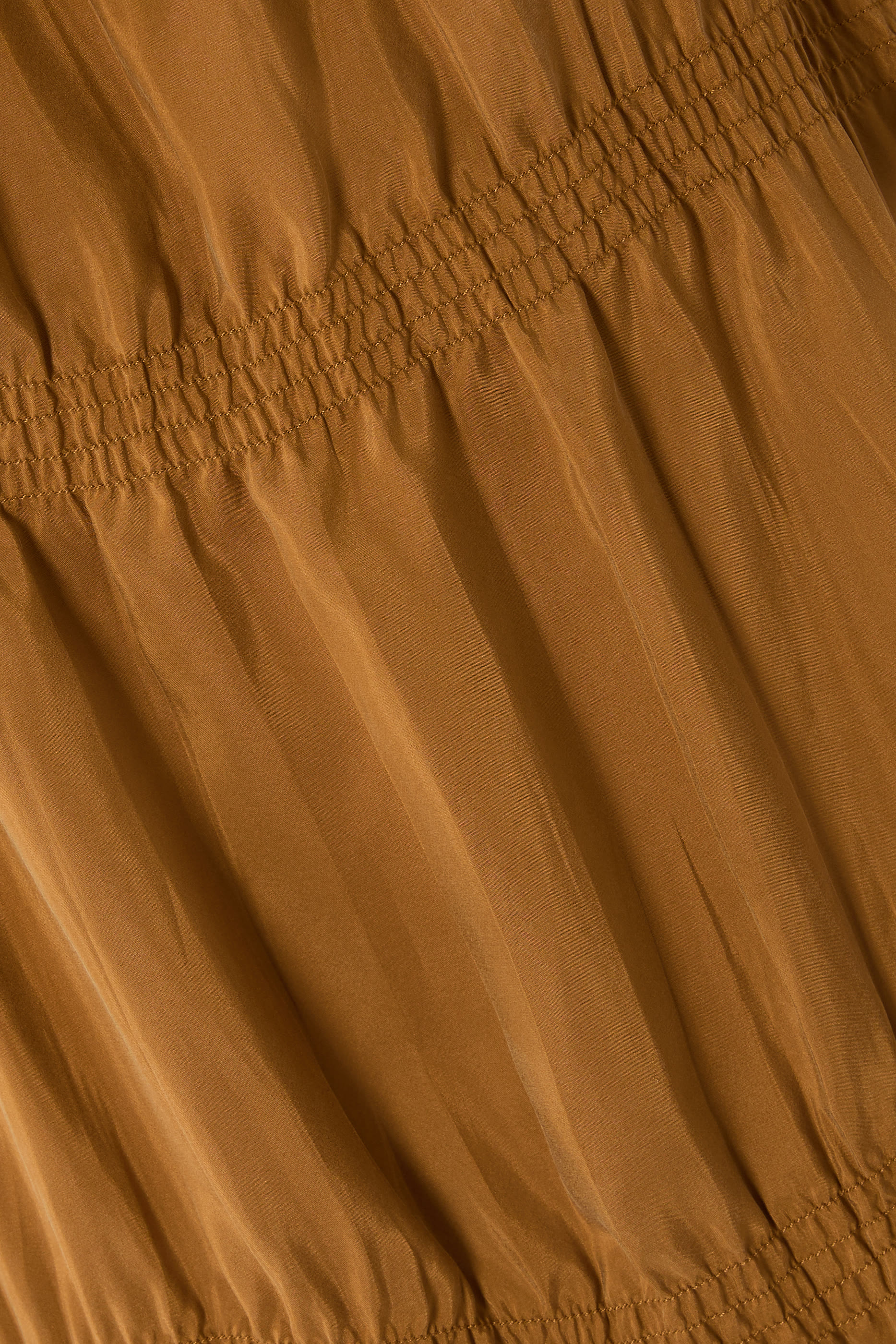 Washed Silk Smocked Cami Dress 