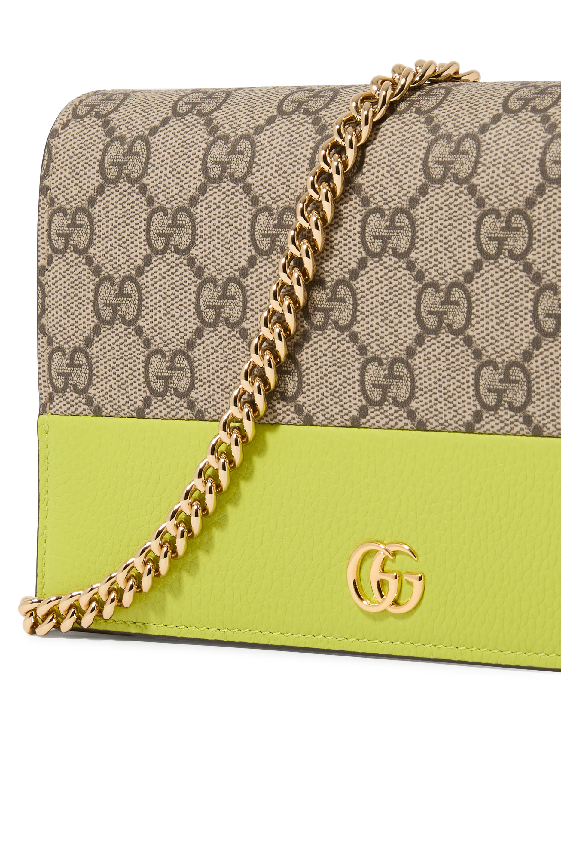GG Marmont Bi-Color Wallet on Chain