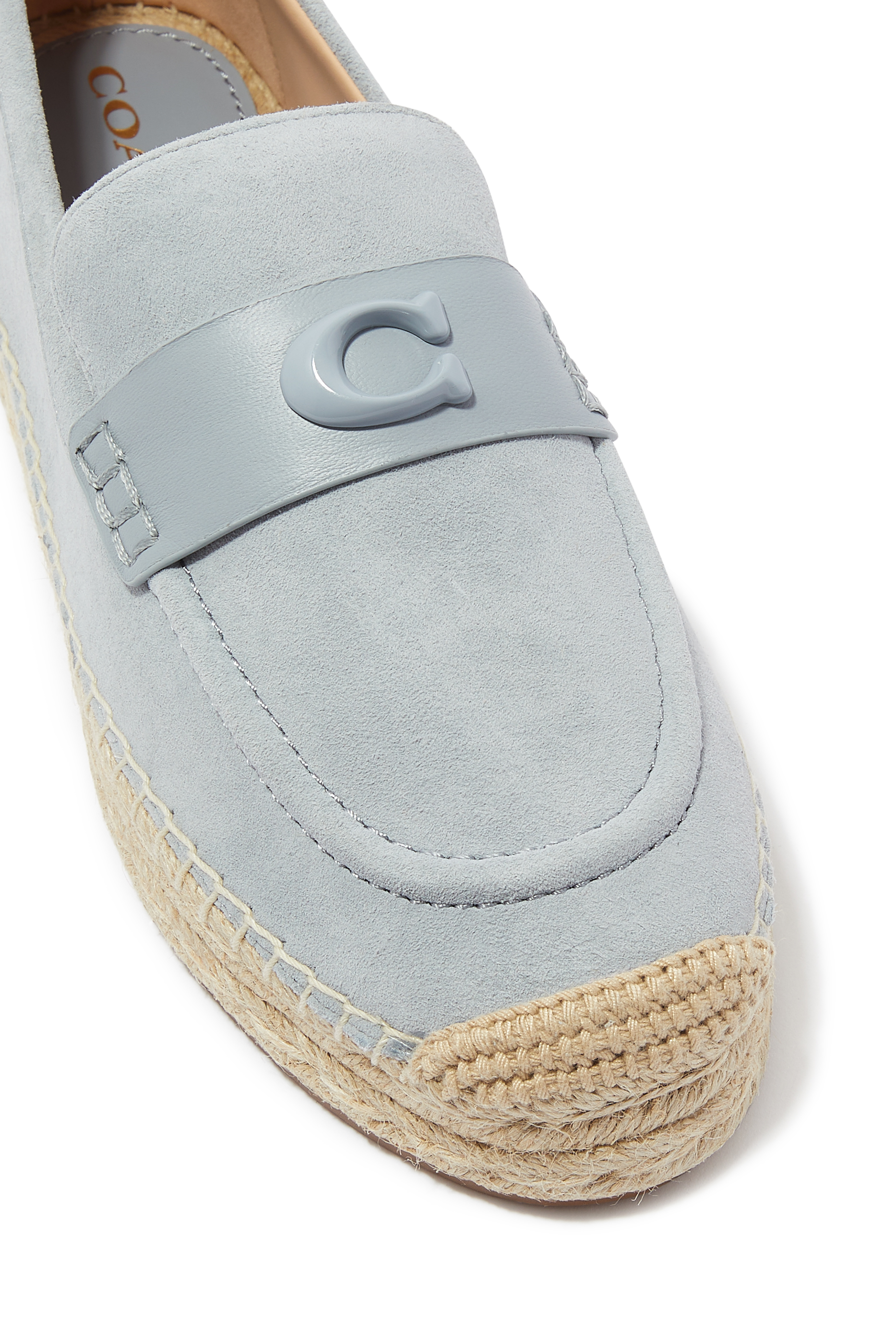 Camilla Monogram Suede Espadrilles