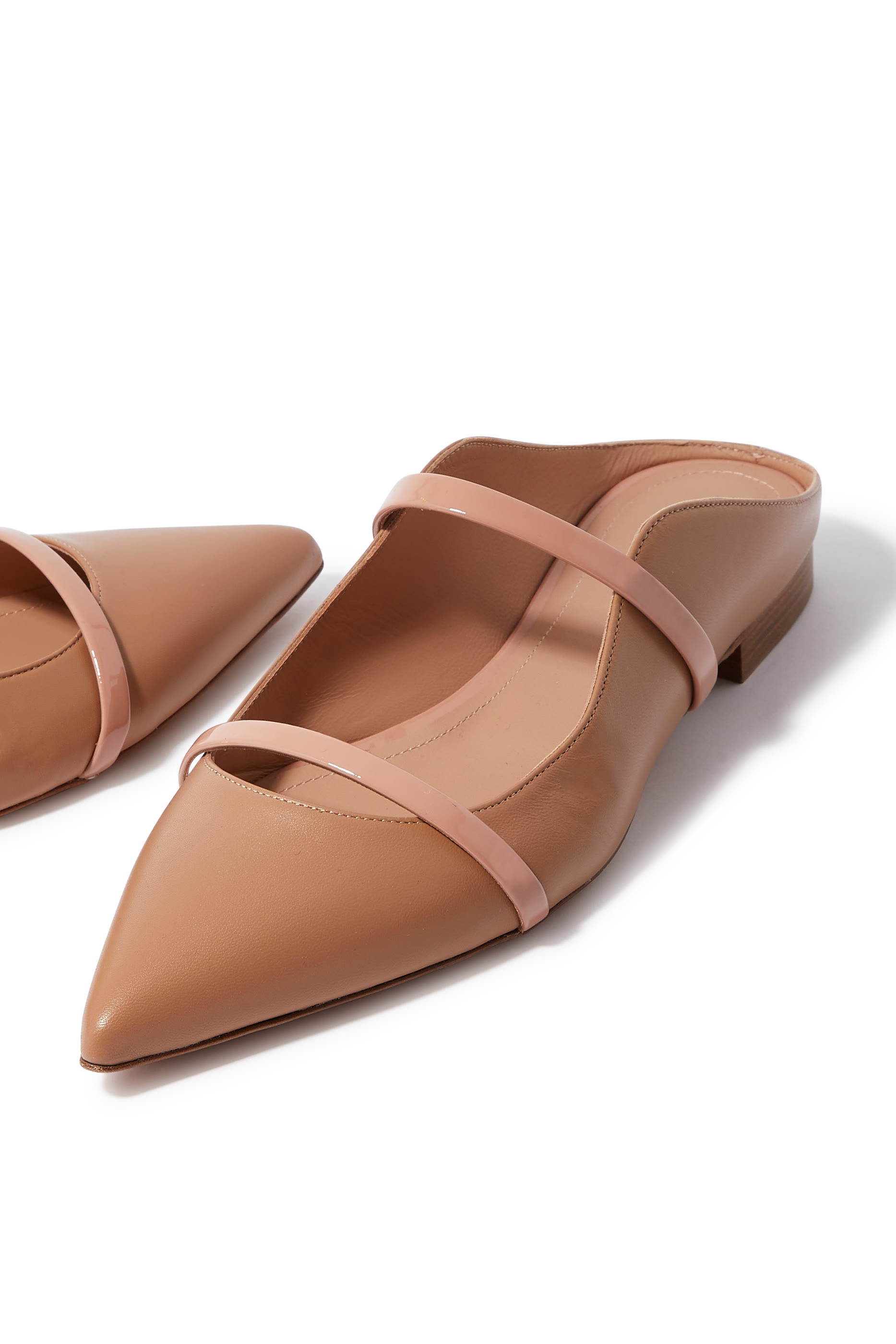 Maureen Leather Flat Mules