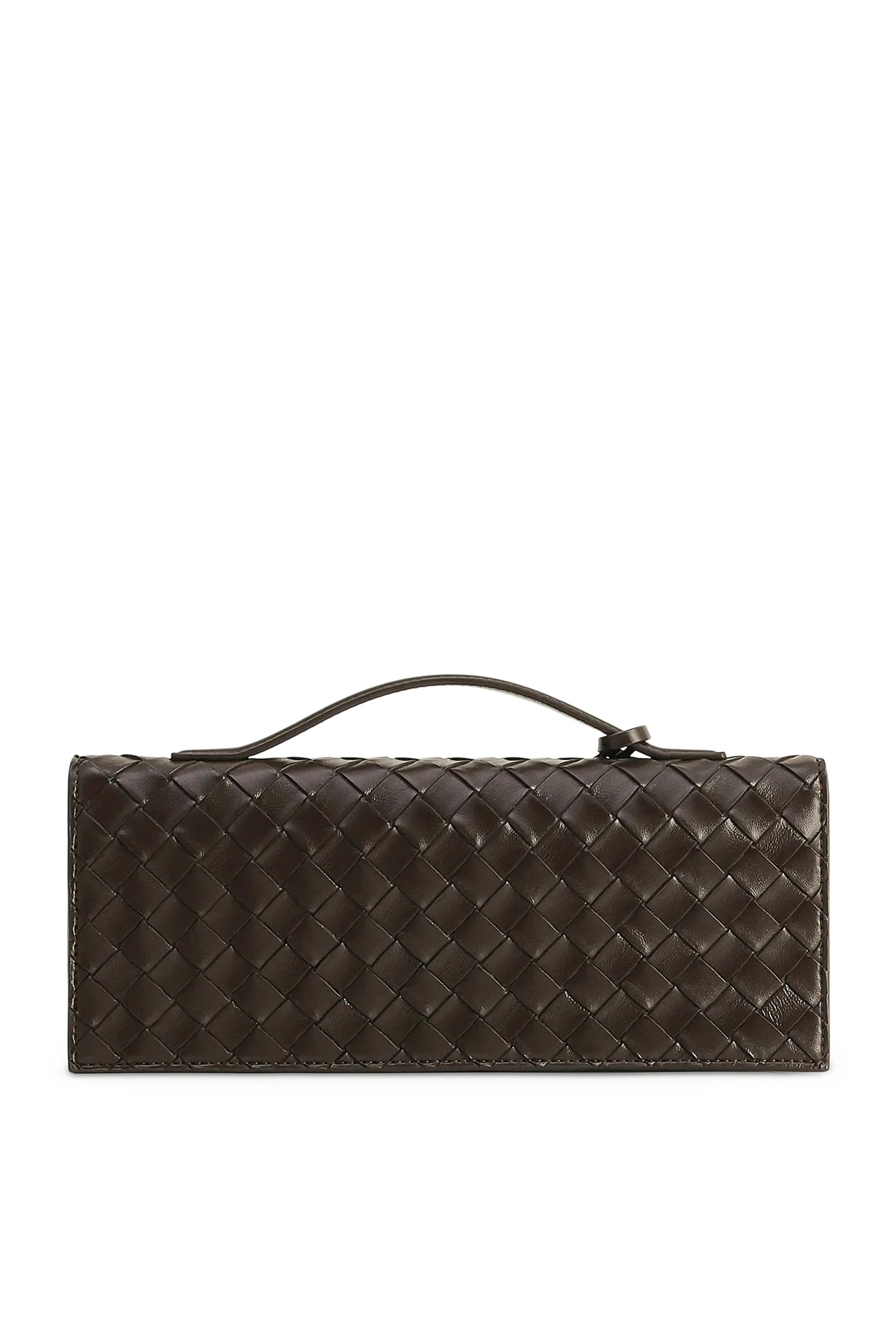 Celeste Woven Textured Envelope Top Handle Bag