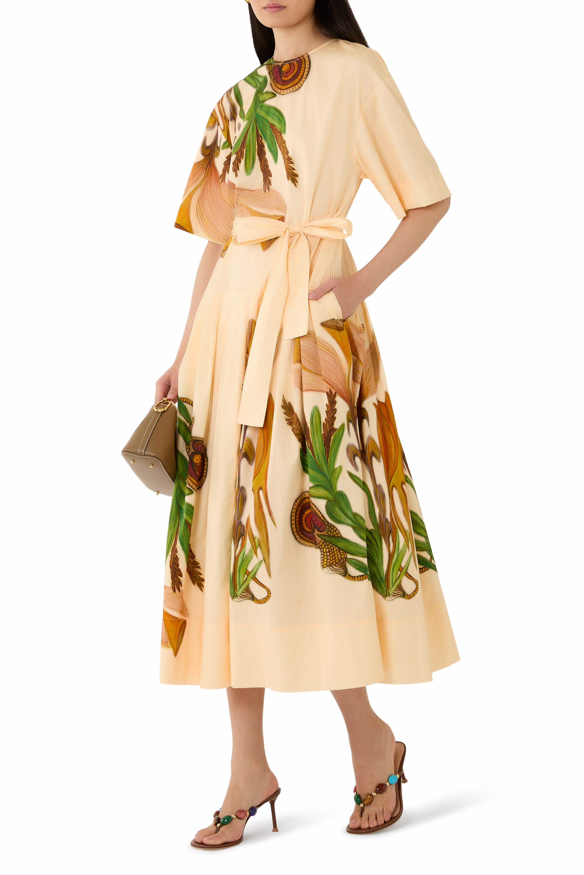 Aniline Drop Waist Cotton Dress