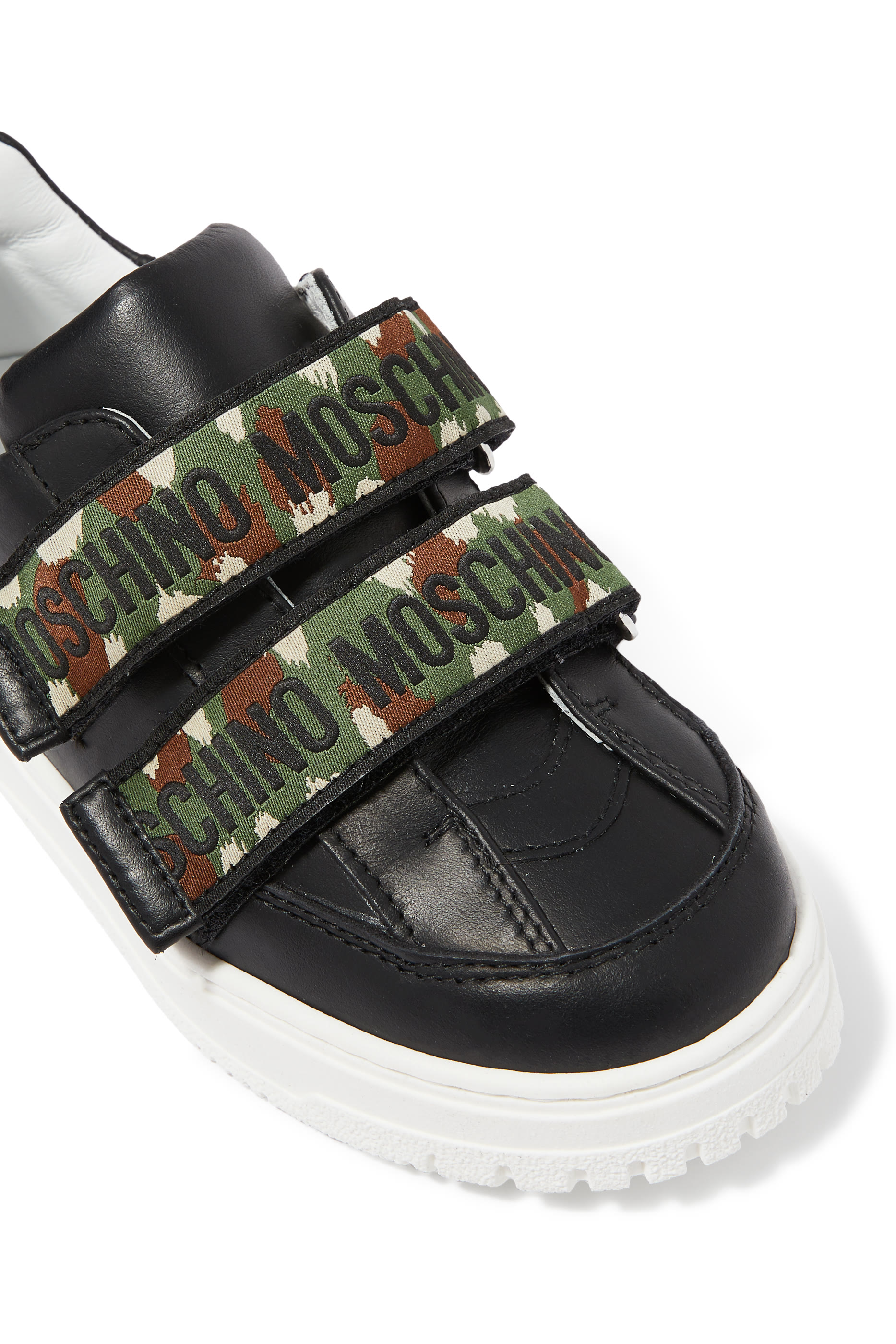 Kids Leather Low Top Sneakers