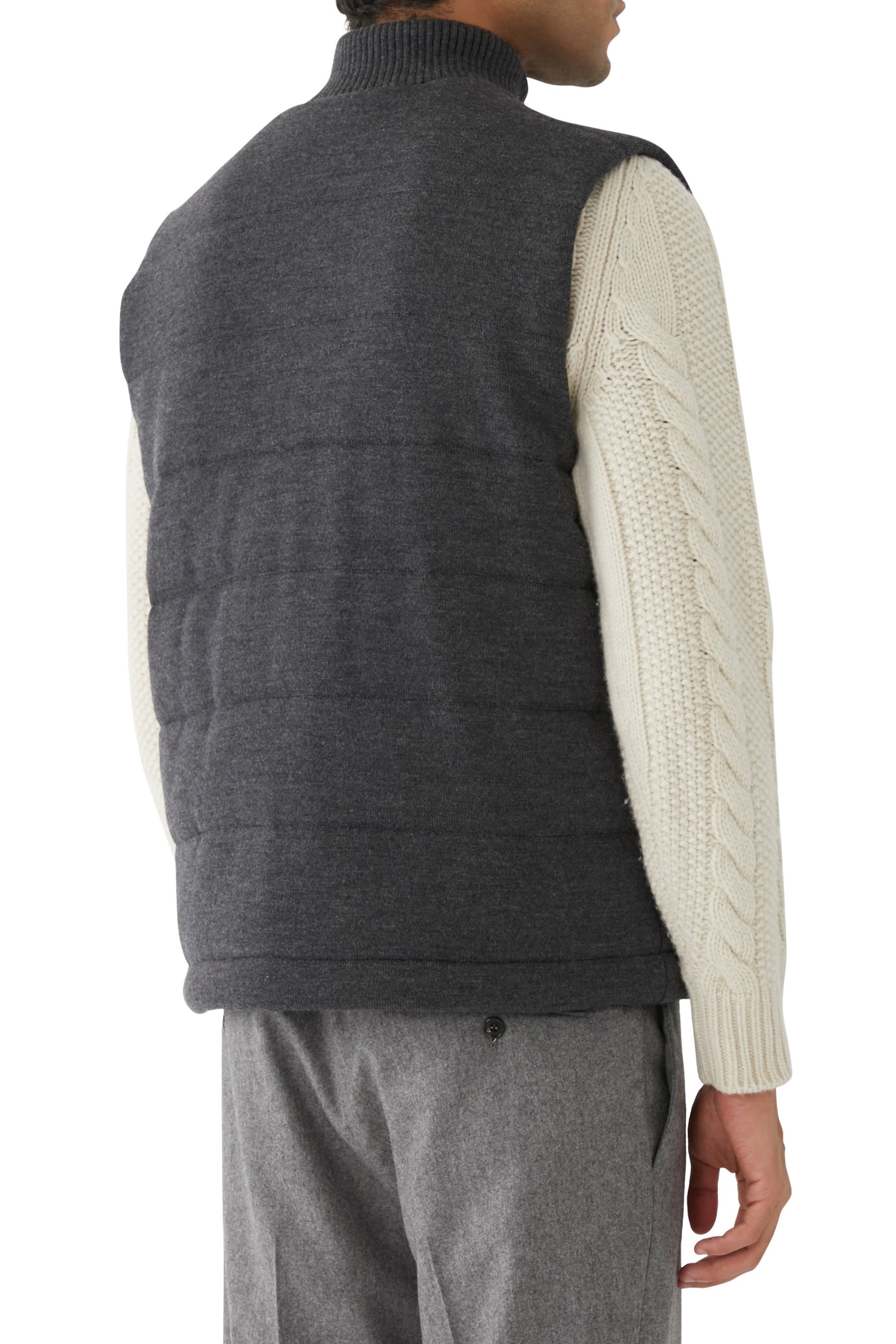 Merino Wool Full-Zip Vest