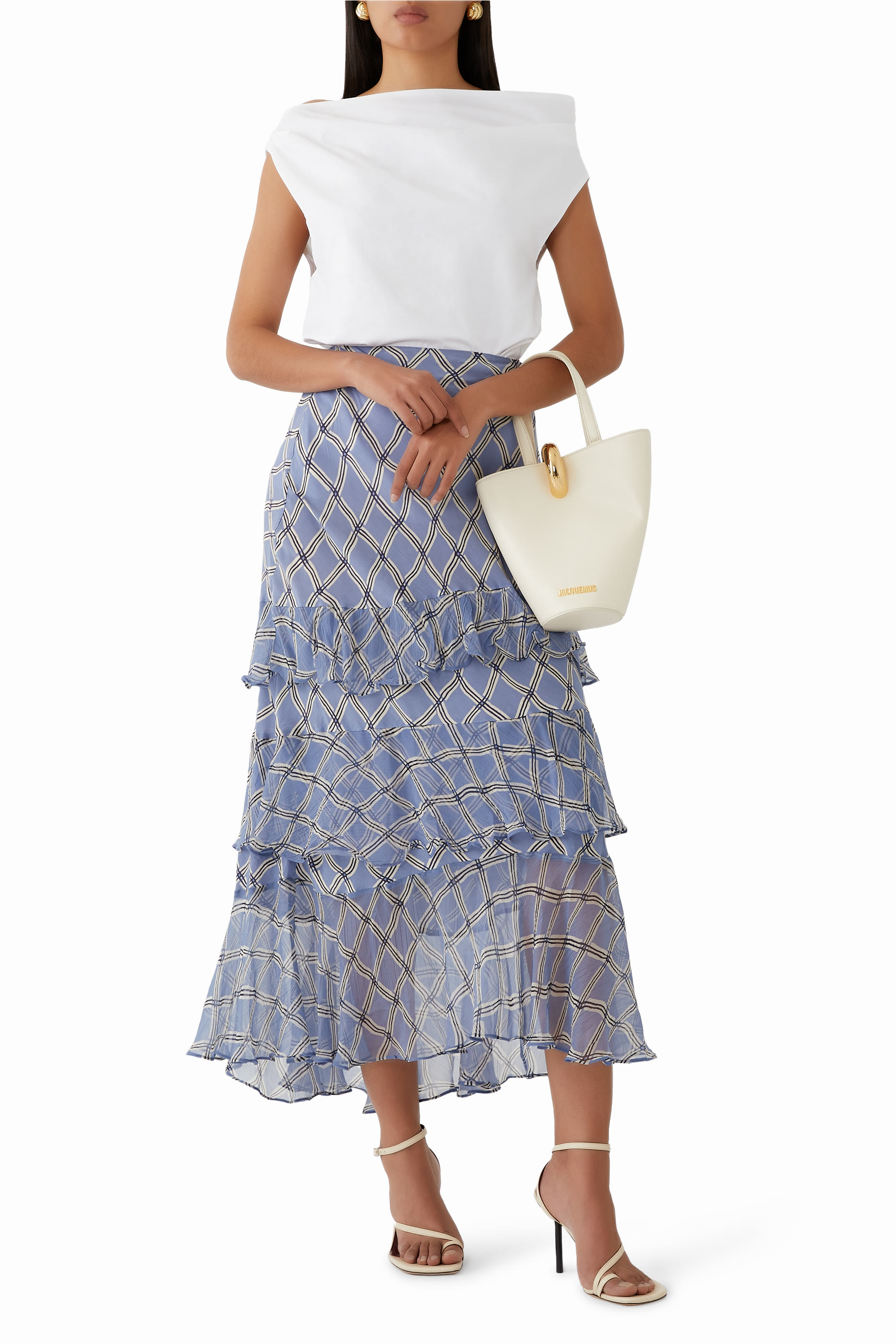 Preslee Tiered Midi Skirt