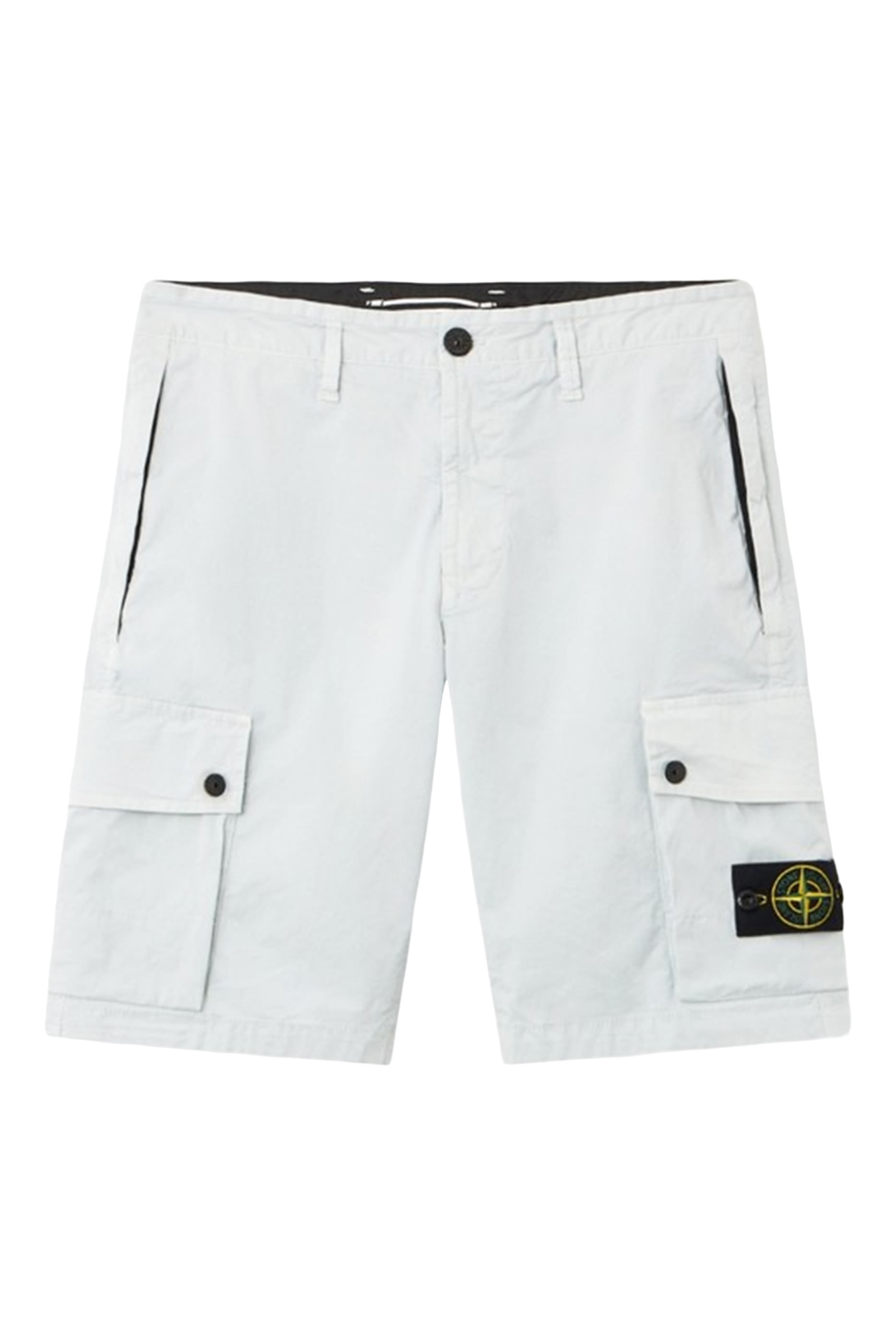 Zip-Pocket Cargo Bermuda Shorts