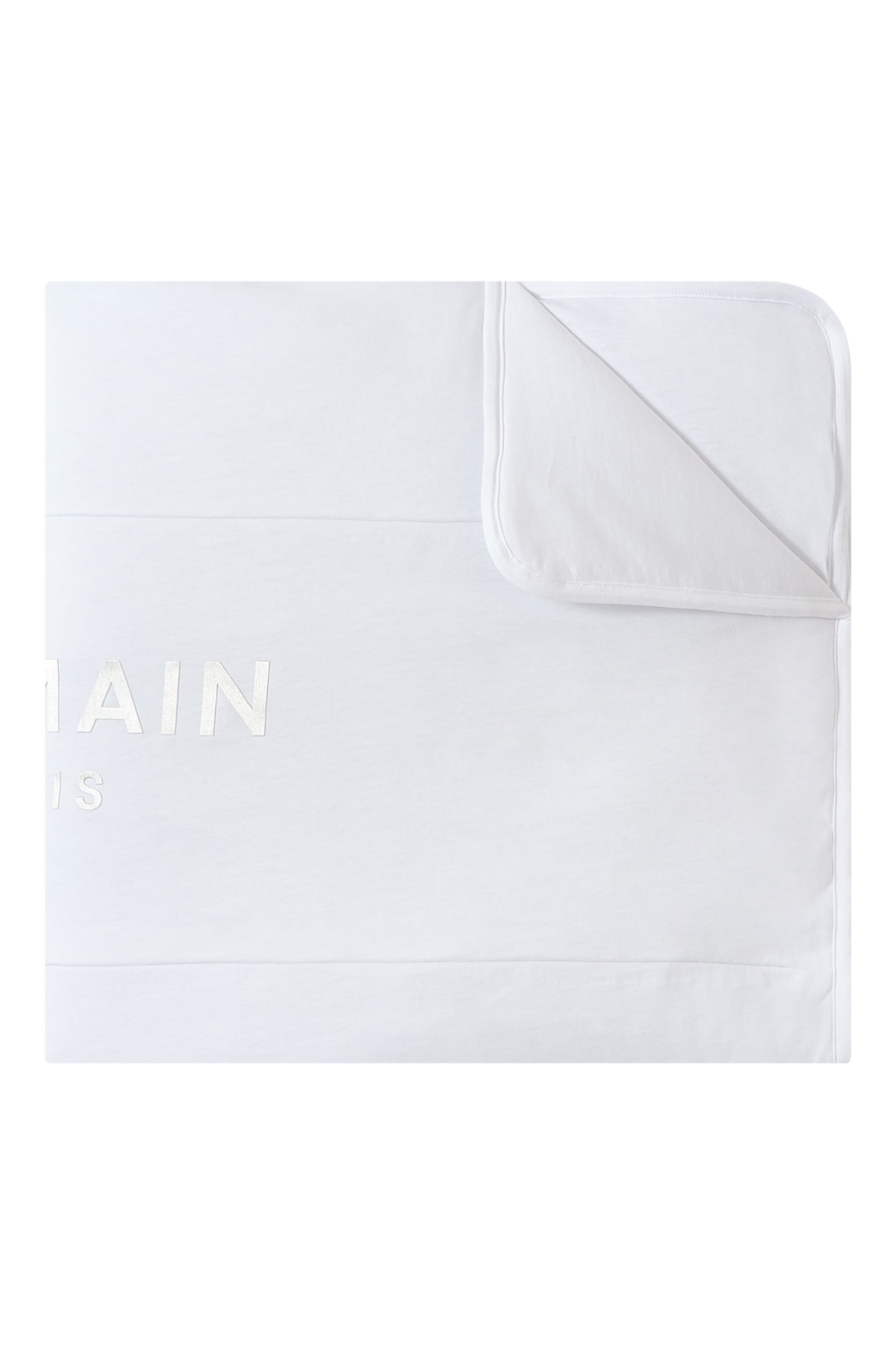 Logo-Print Cotton Blanket