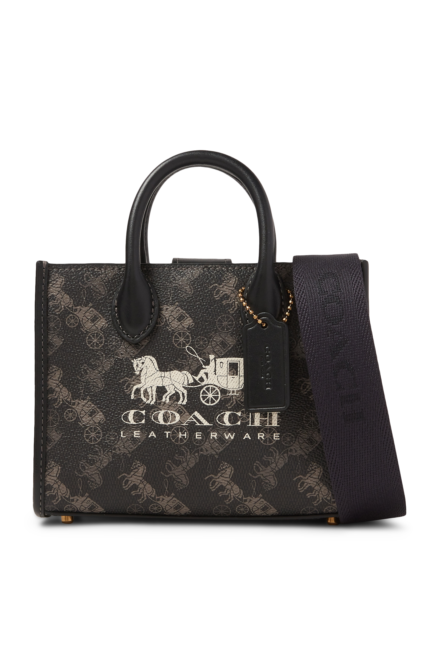 Ace 17 Tote Bag with Horse and Carriage Print