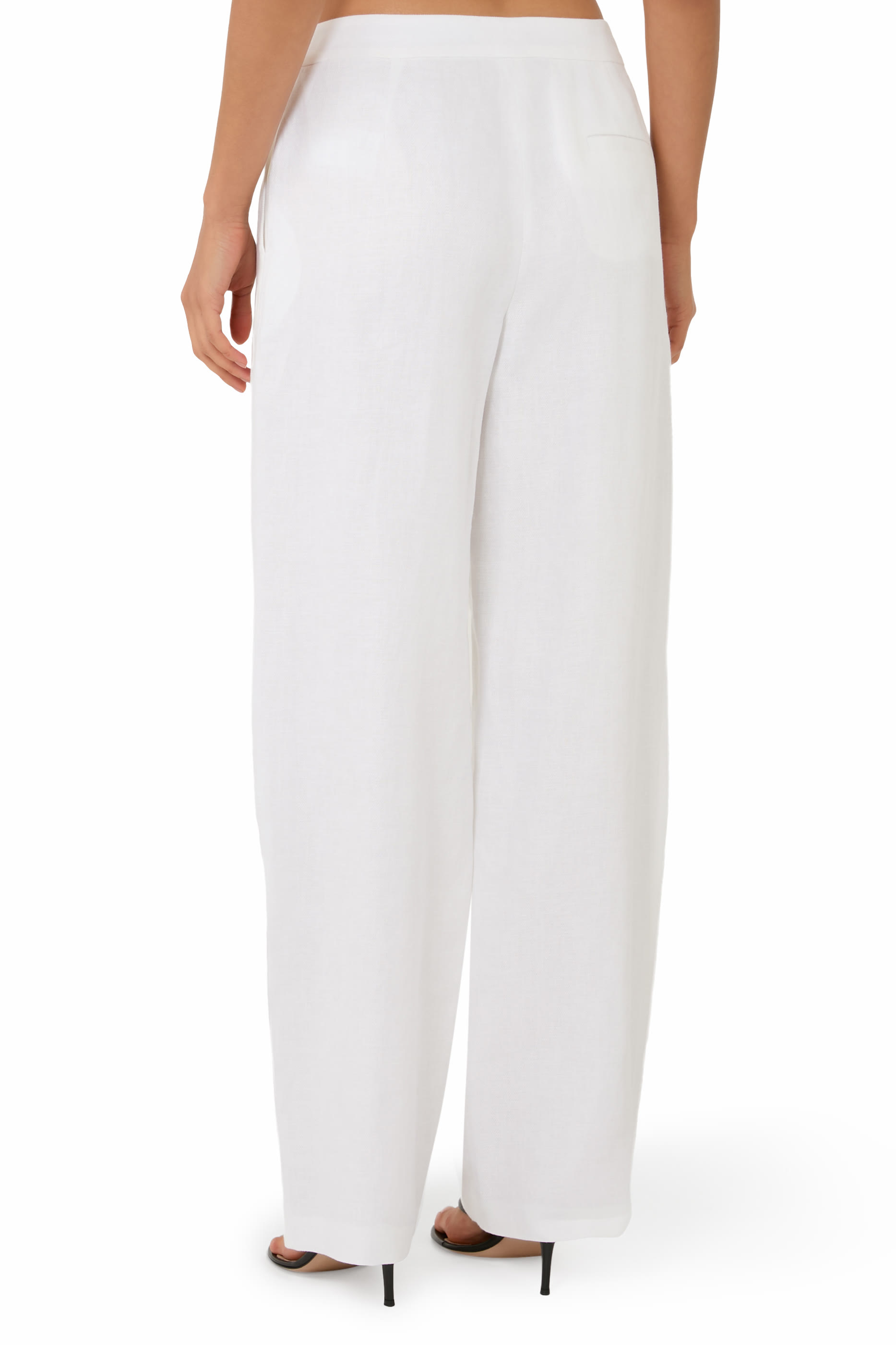 Linen Poplin Casual Trouser