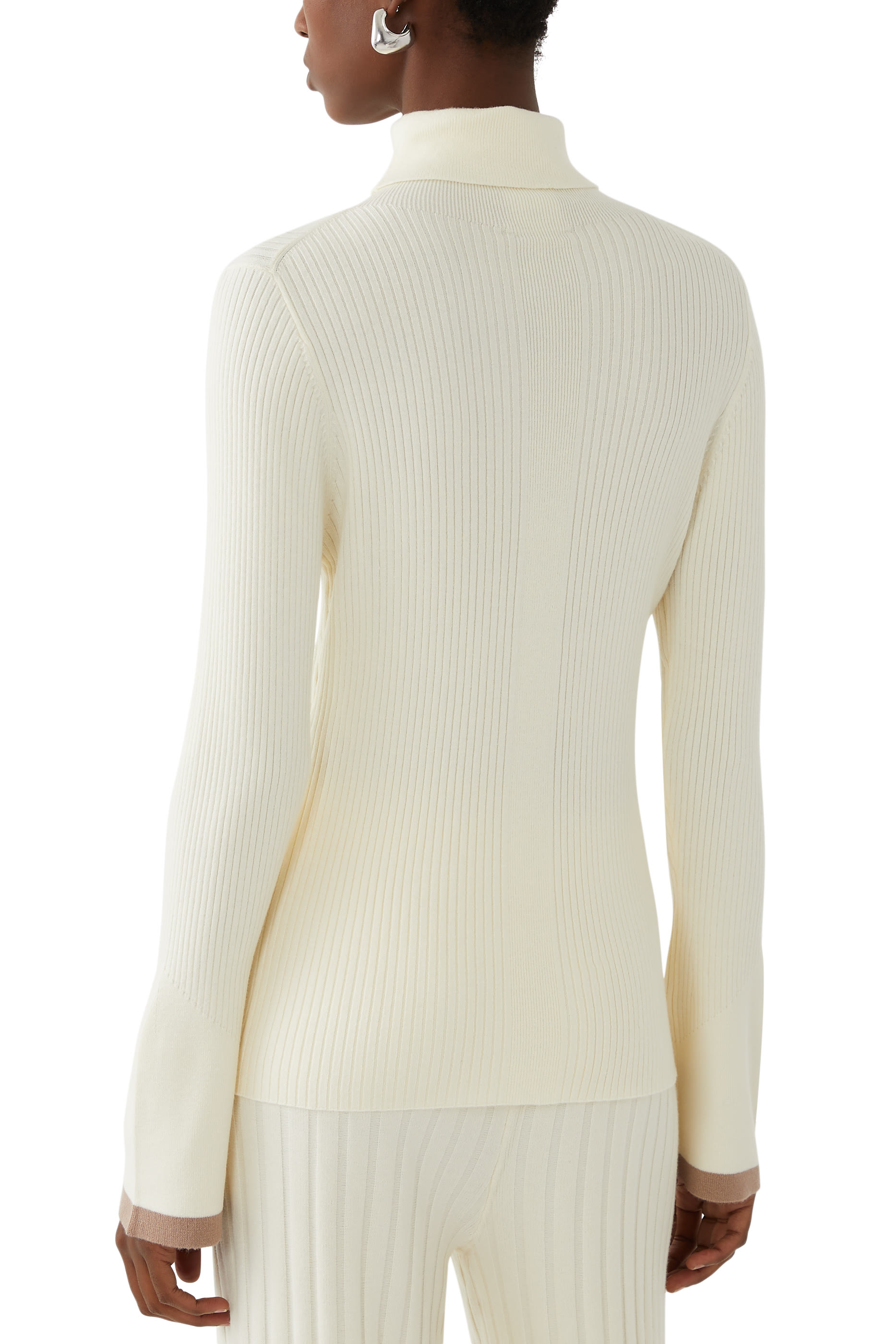 Ravena Rib Knit High Neck Top