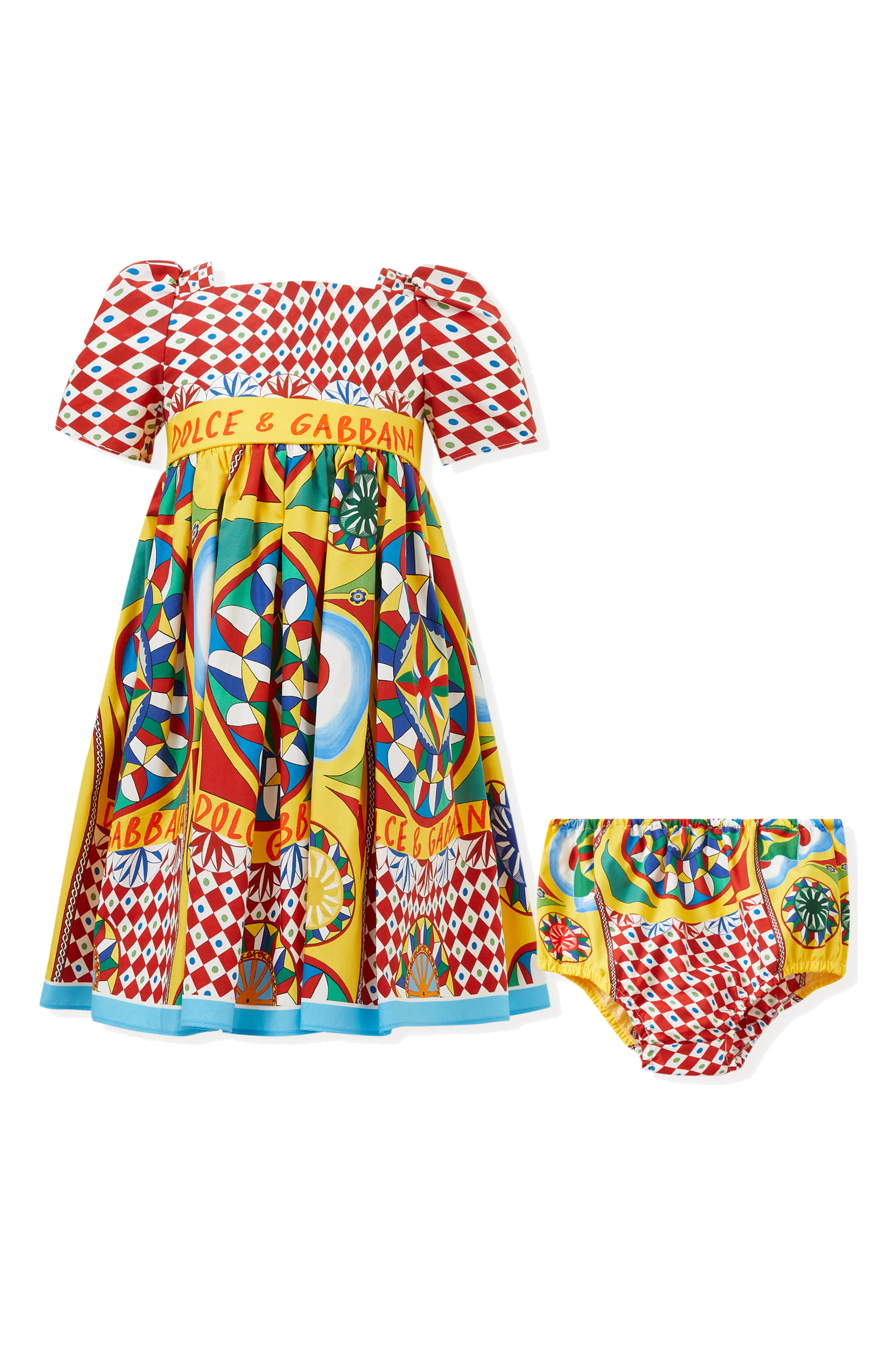 Kids Carretto Print Dress