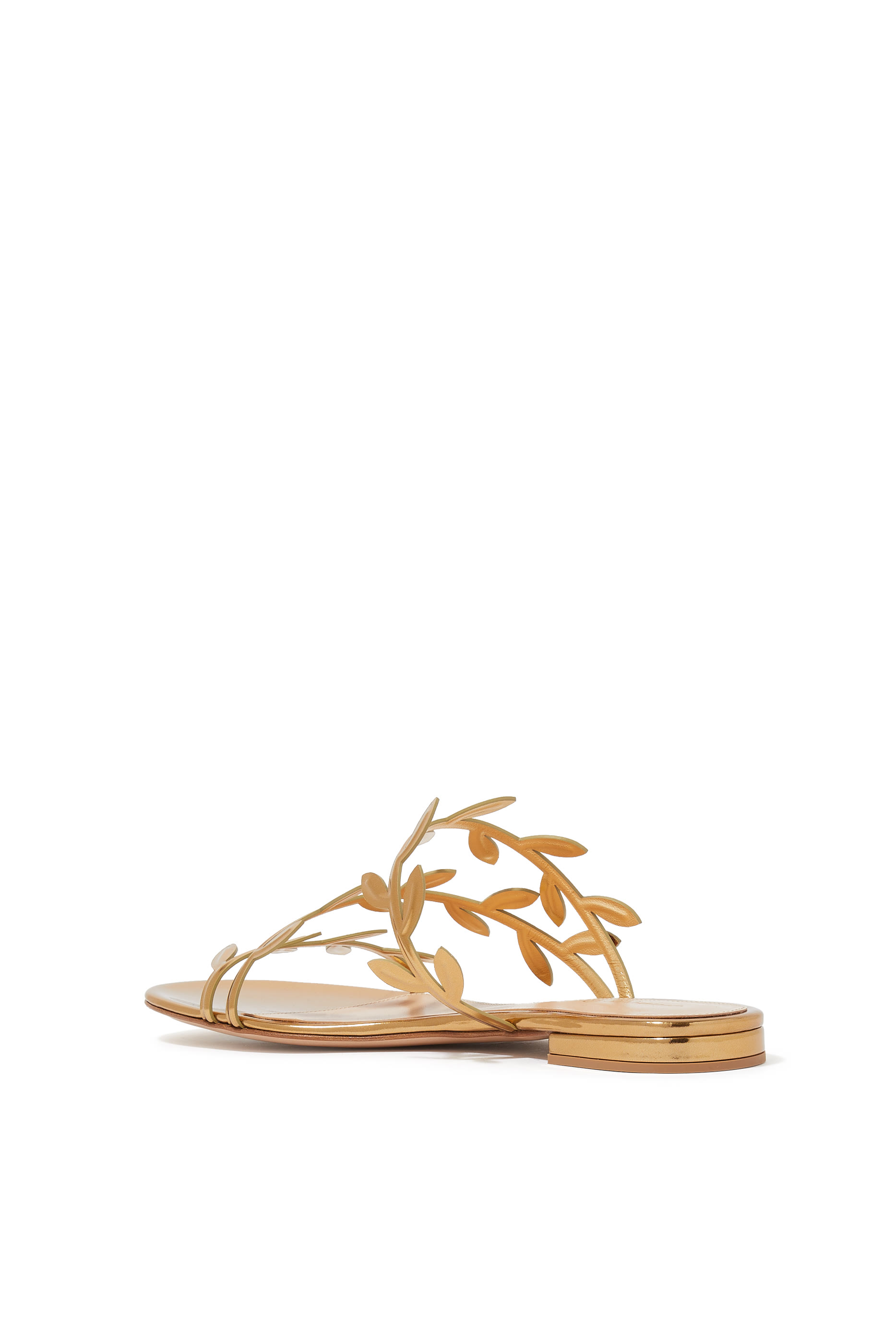 Flavia Metallic Leather Asymmetrical Sandals