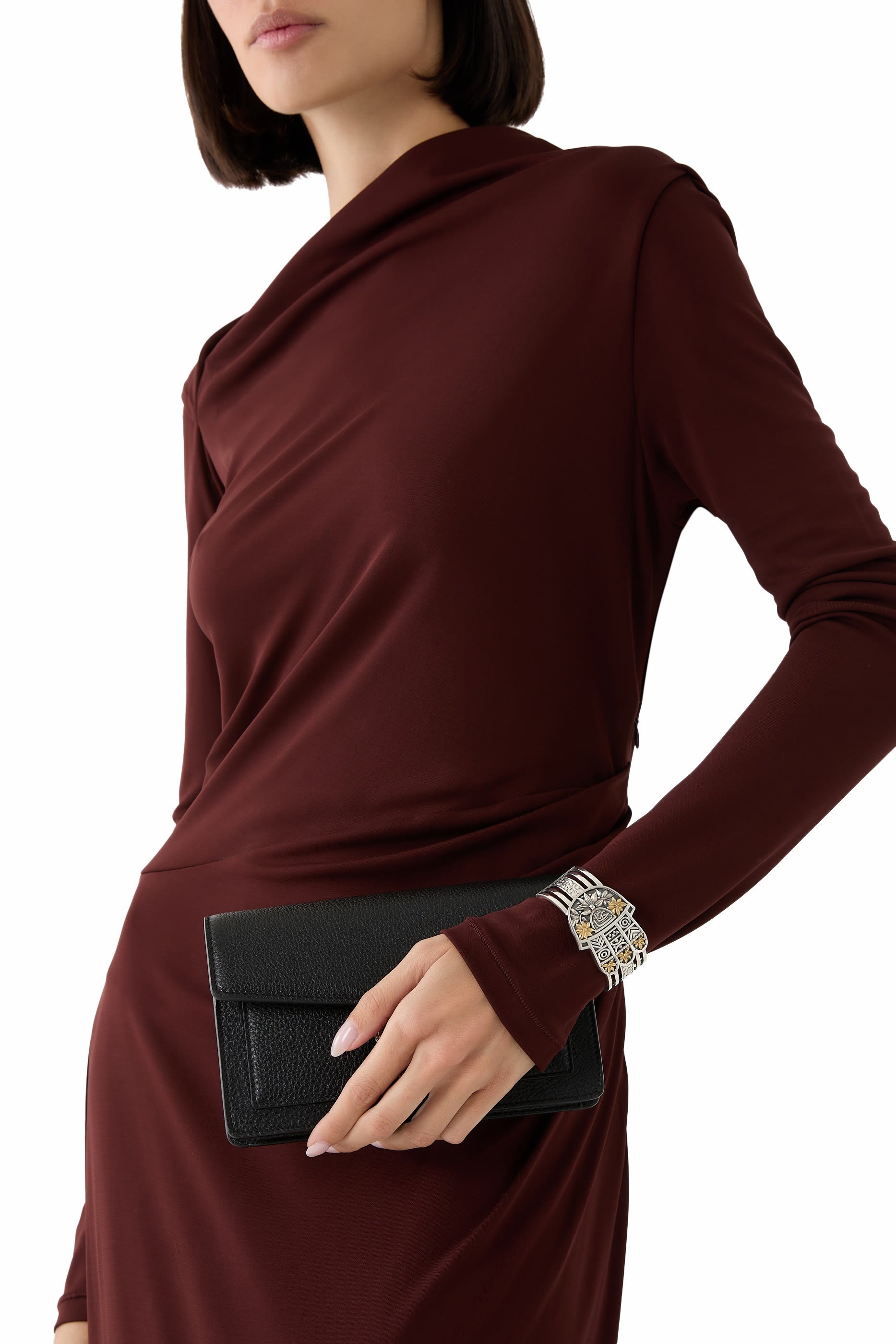 Mamluki Kaf Bangle, Sterling Silver & 18k Yellow Gold