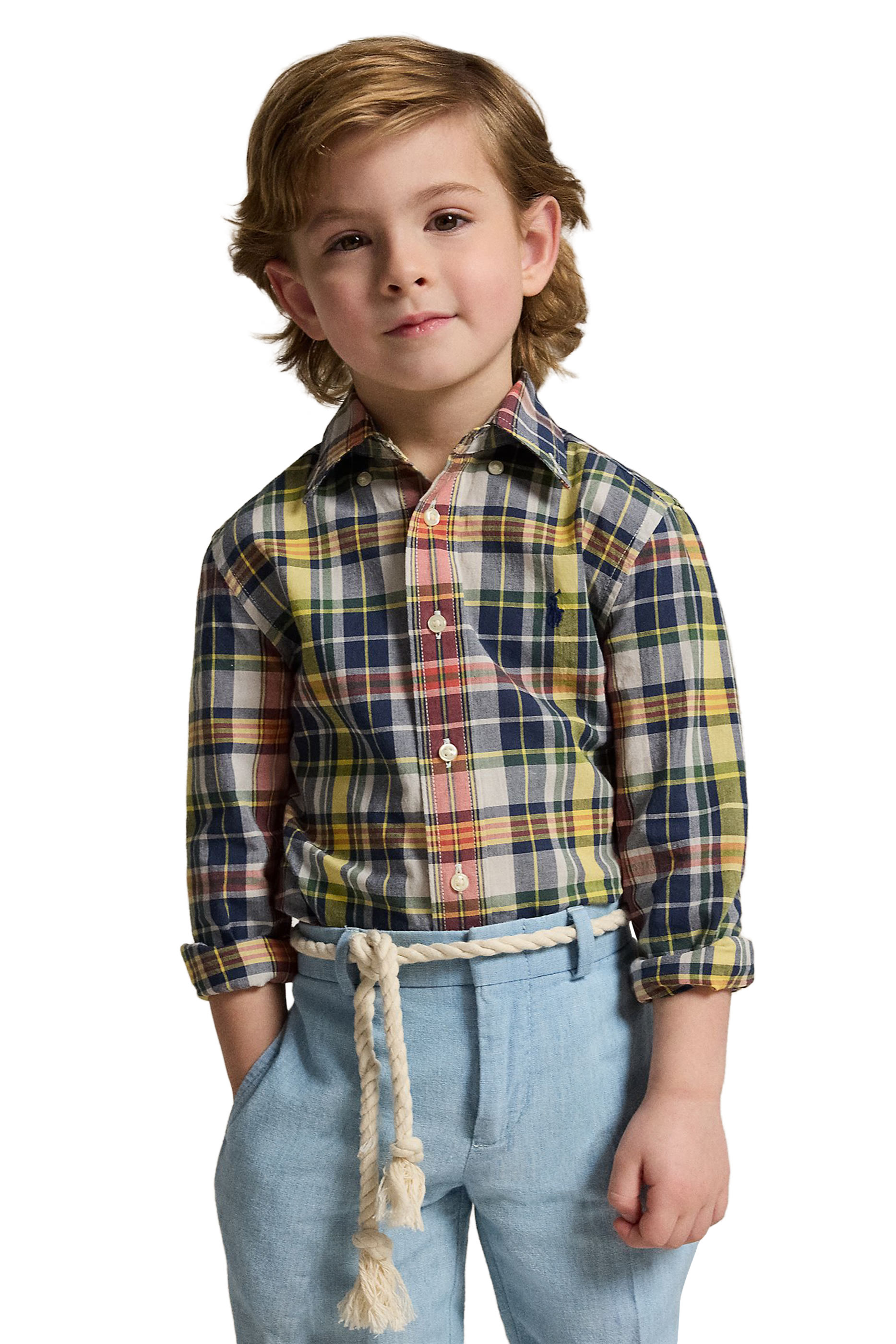 Kids Plaid Madras Shirt