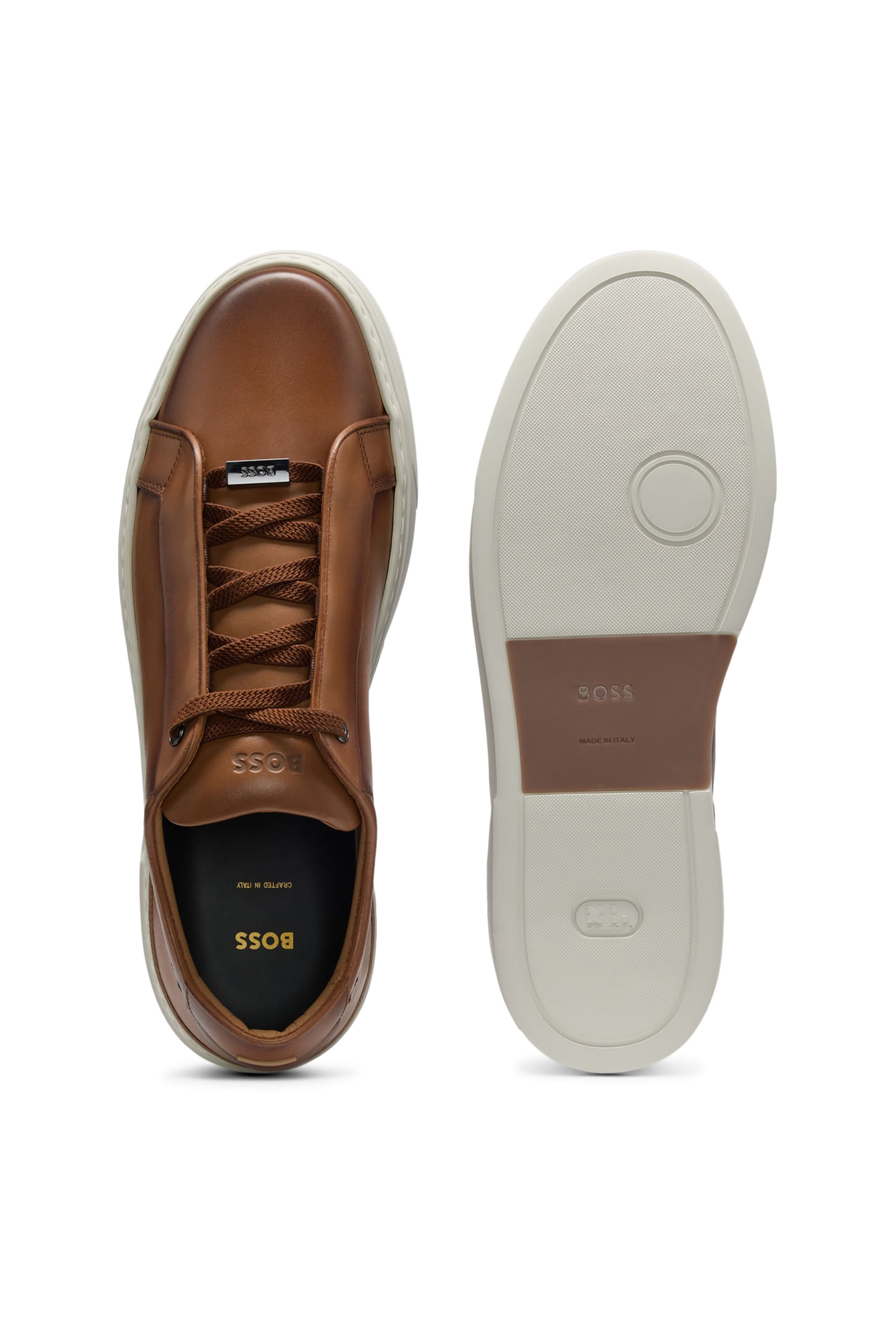 Gary Leather Sneakers With Hidden Laces