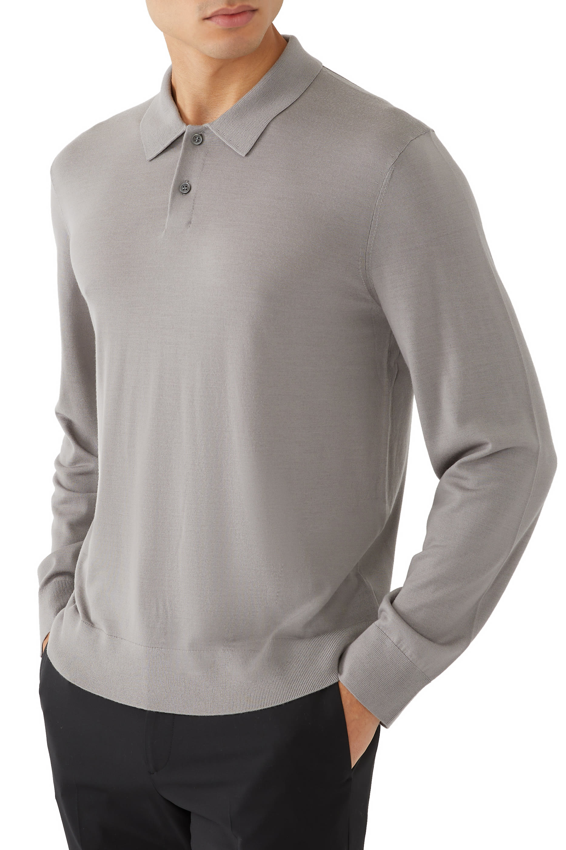 Long Sleeve Polo Shirt Regal Wool