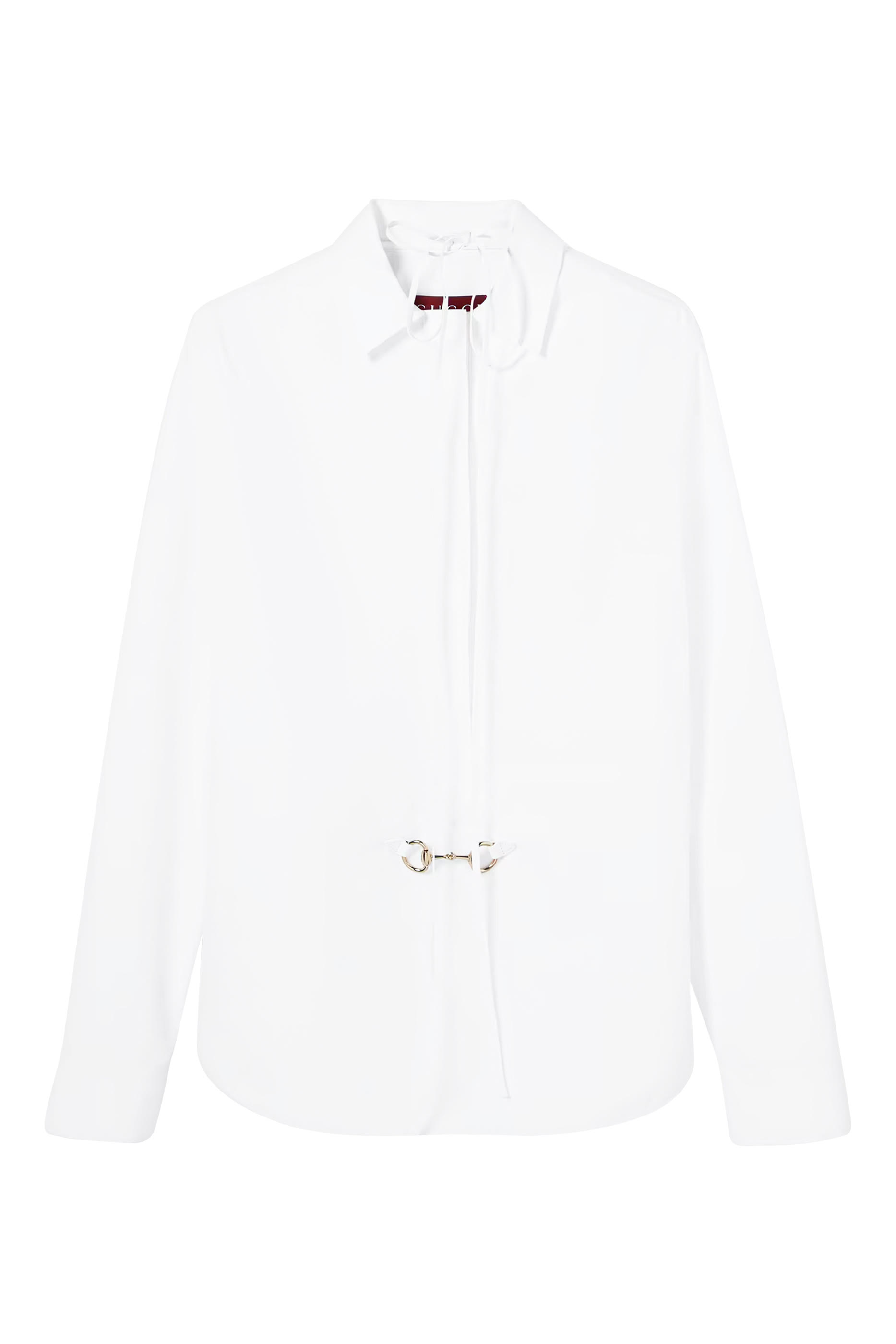 Horsebit Cotton Poplin Shirt