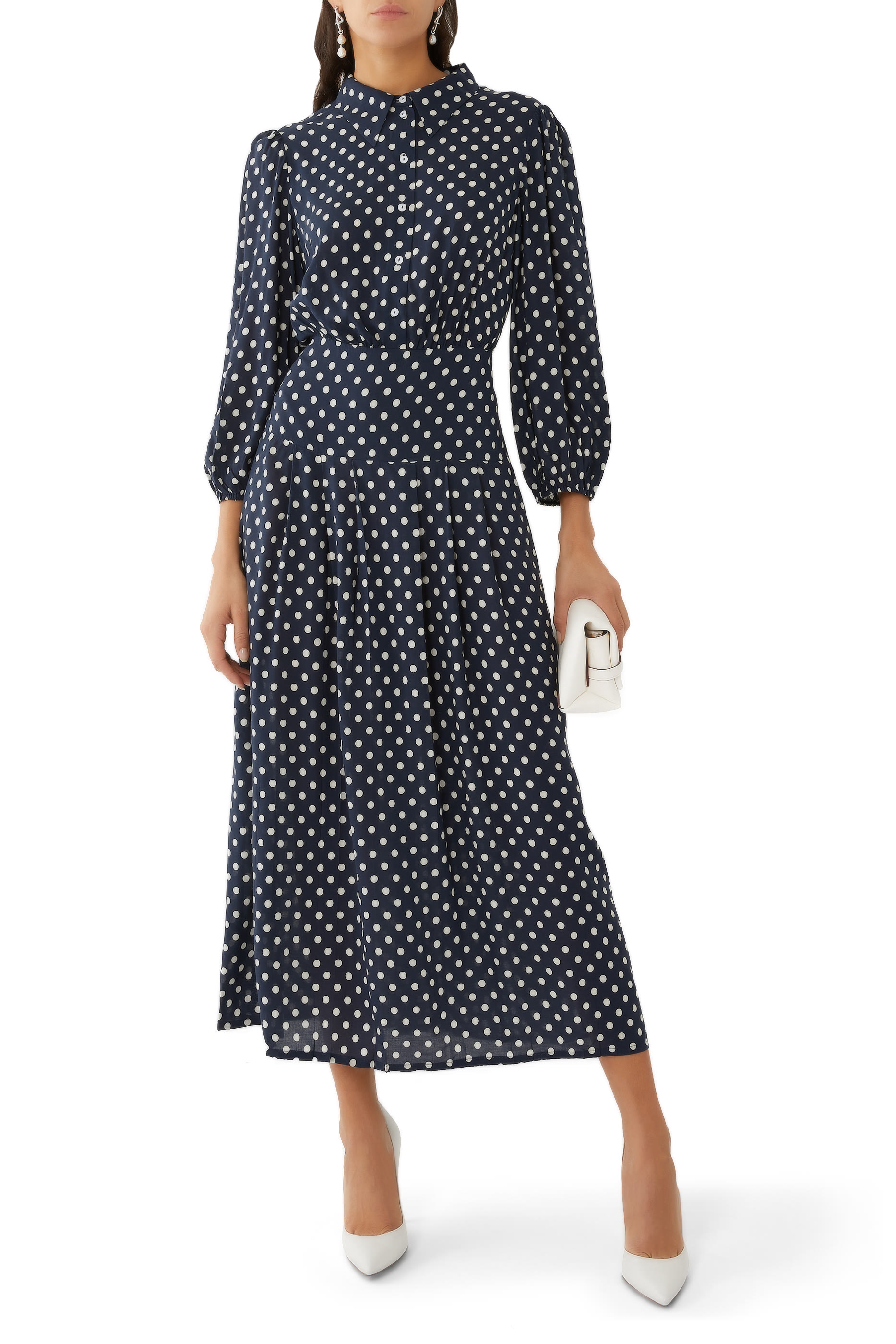 Izzy Polka Dot Shirt Dress