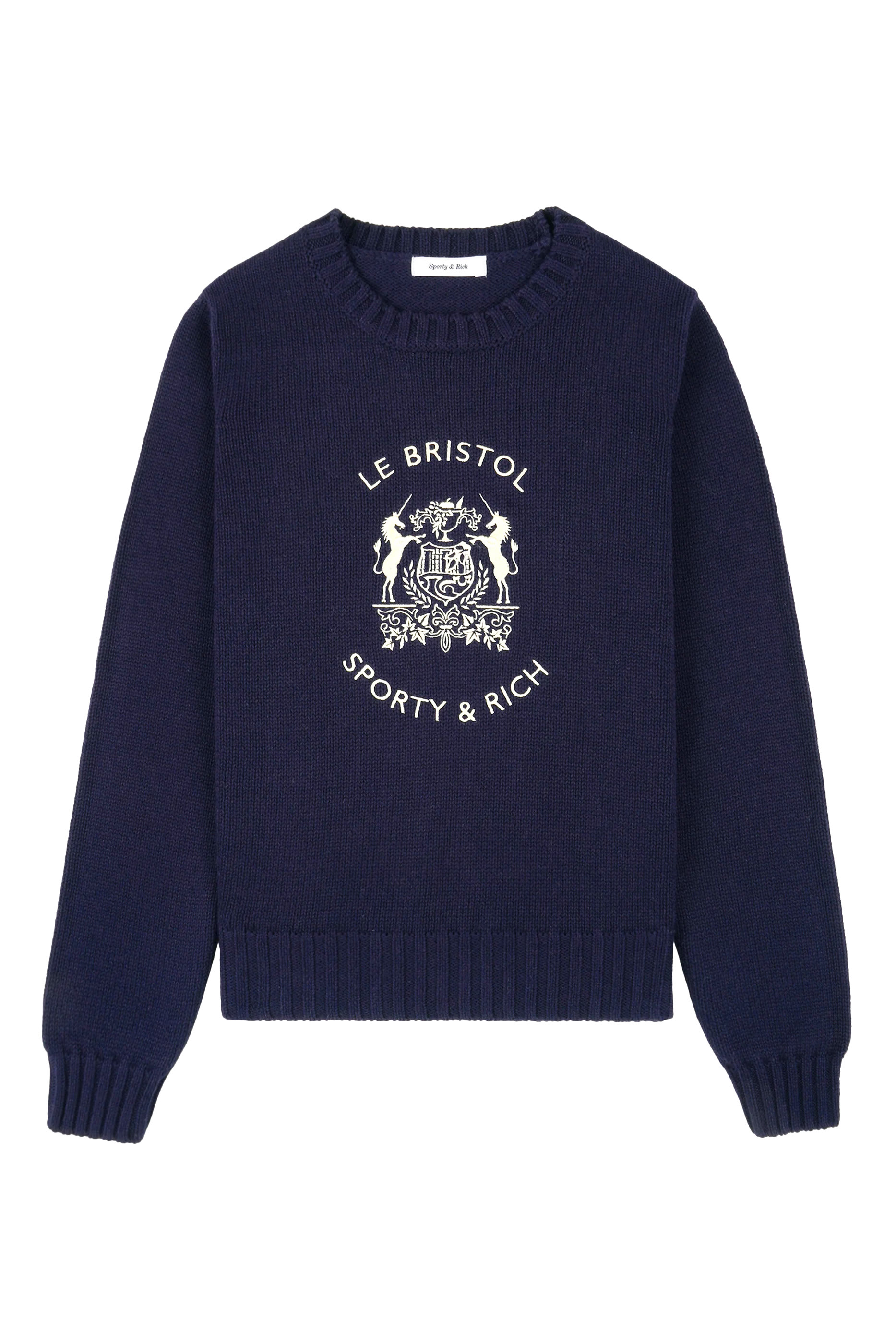 Bristol Crest Cotton Knit Sweater