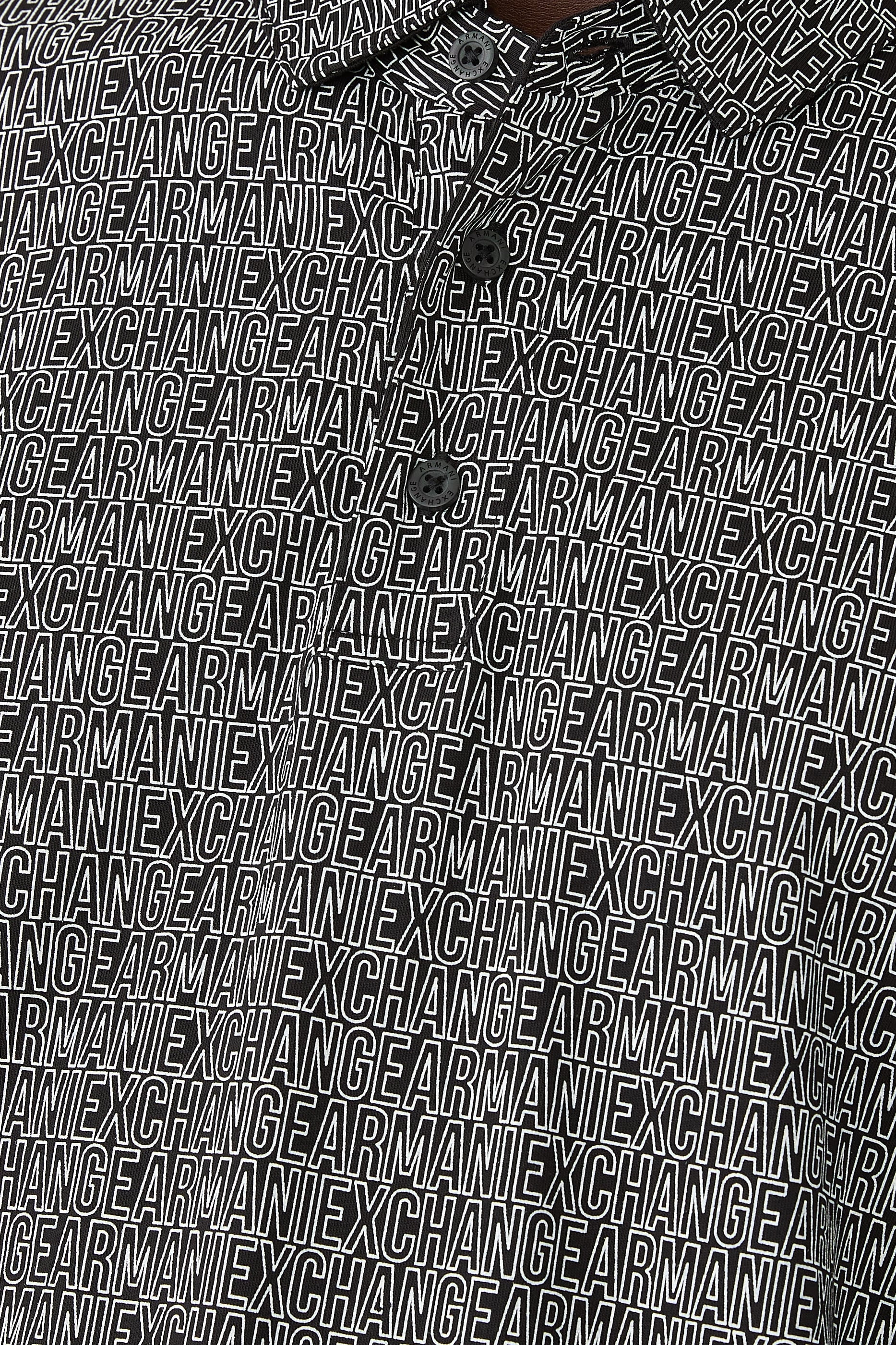 Logo Pattern Polo Shirt