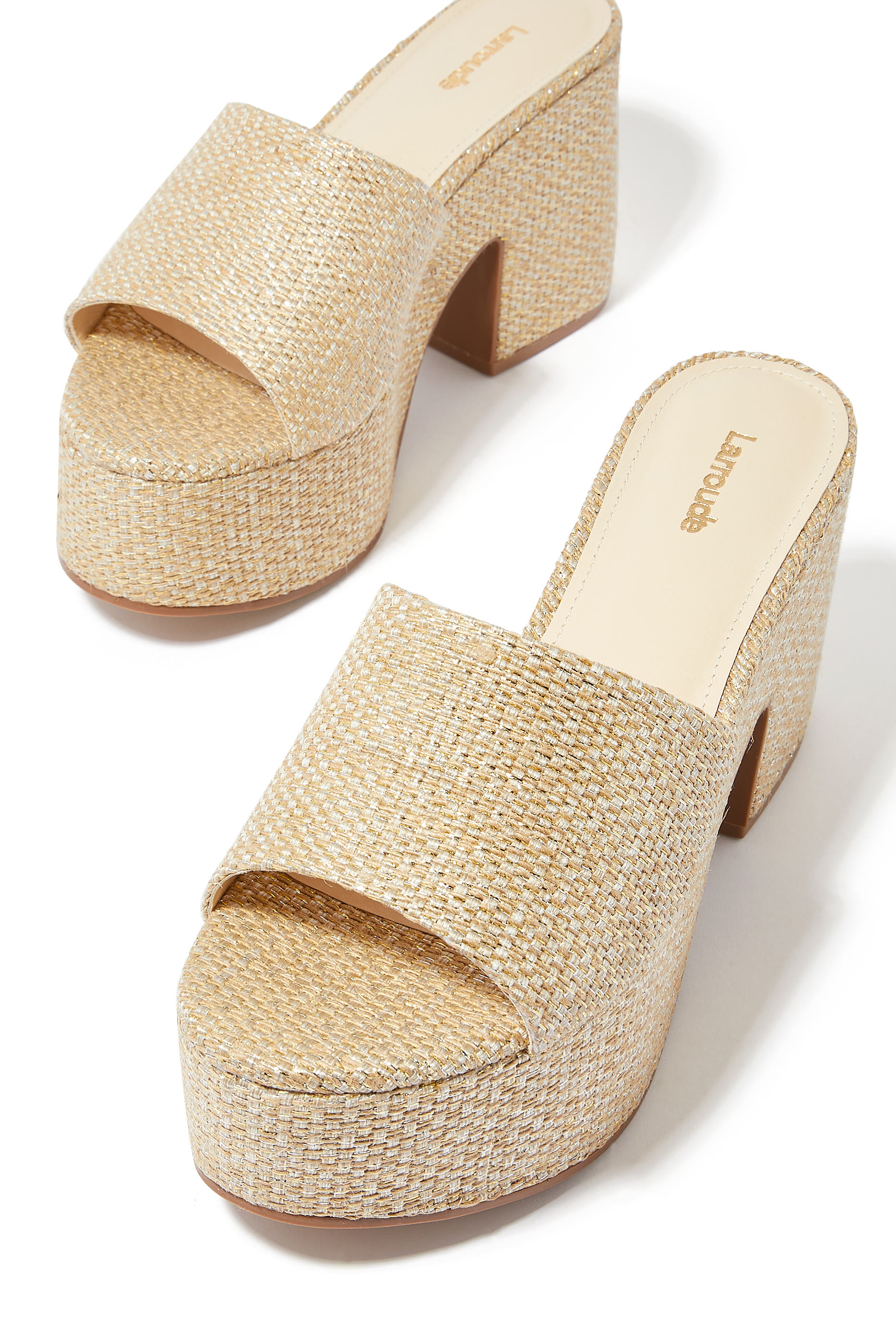 Miso 90 Raffia Platform Sandals