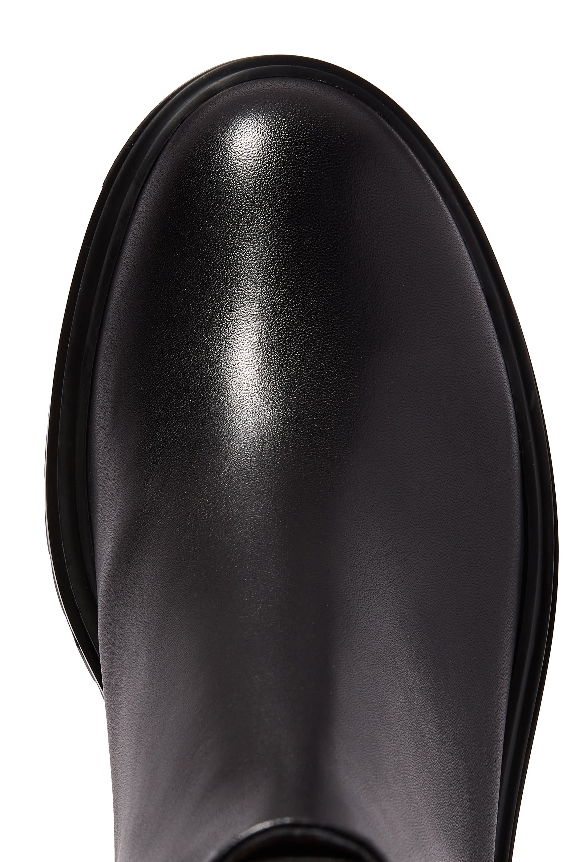 Chunky Chelsea Leather Boots