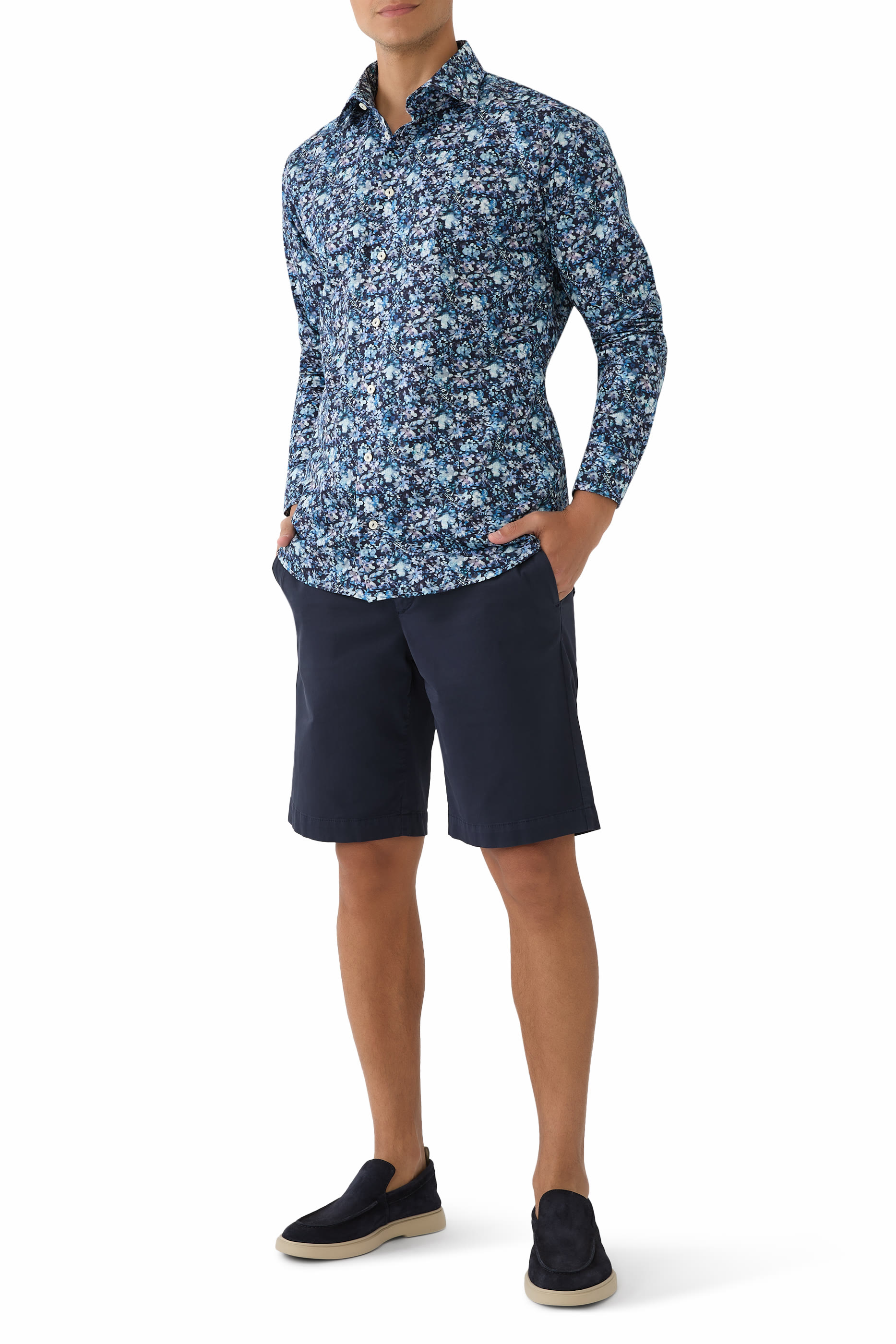 Floral Print Signature Twill Shirt