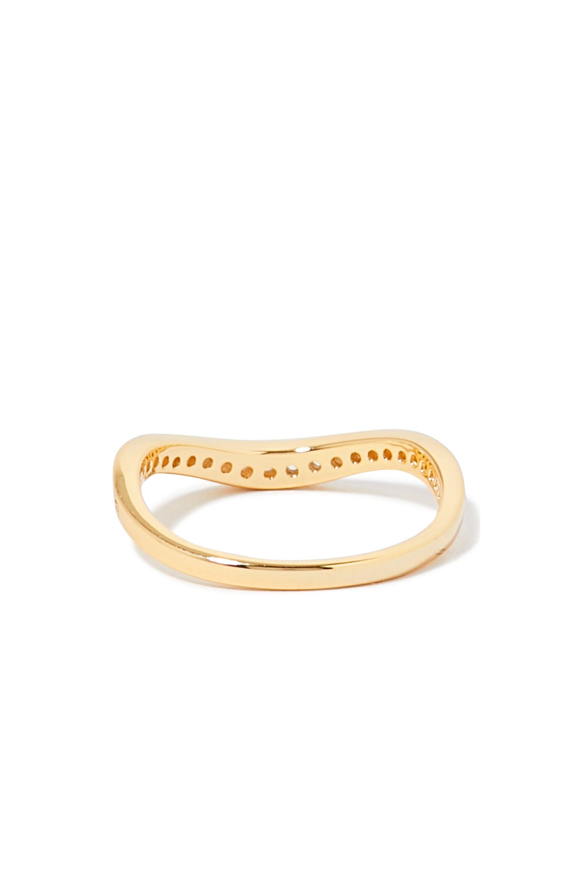 Waves Pav&eacute; Ring