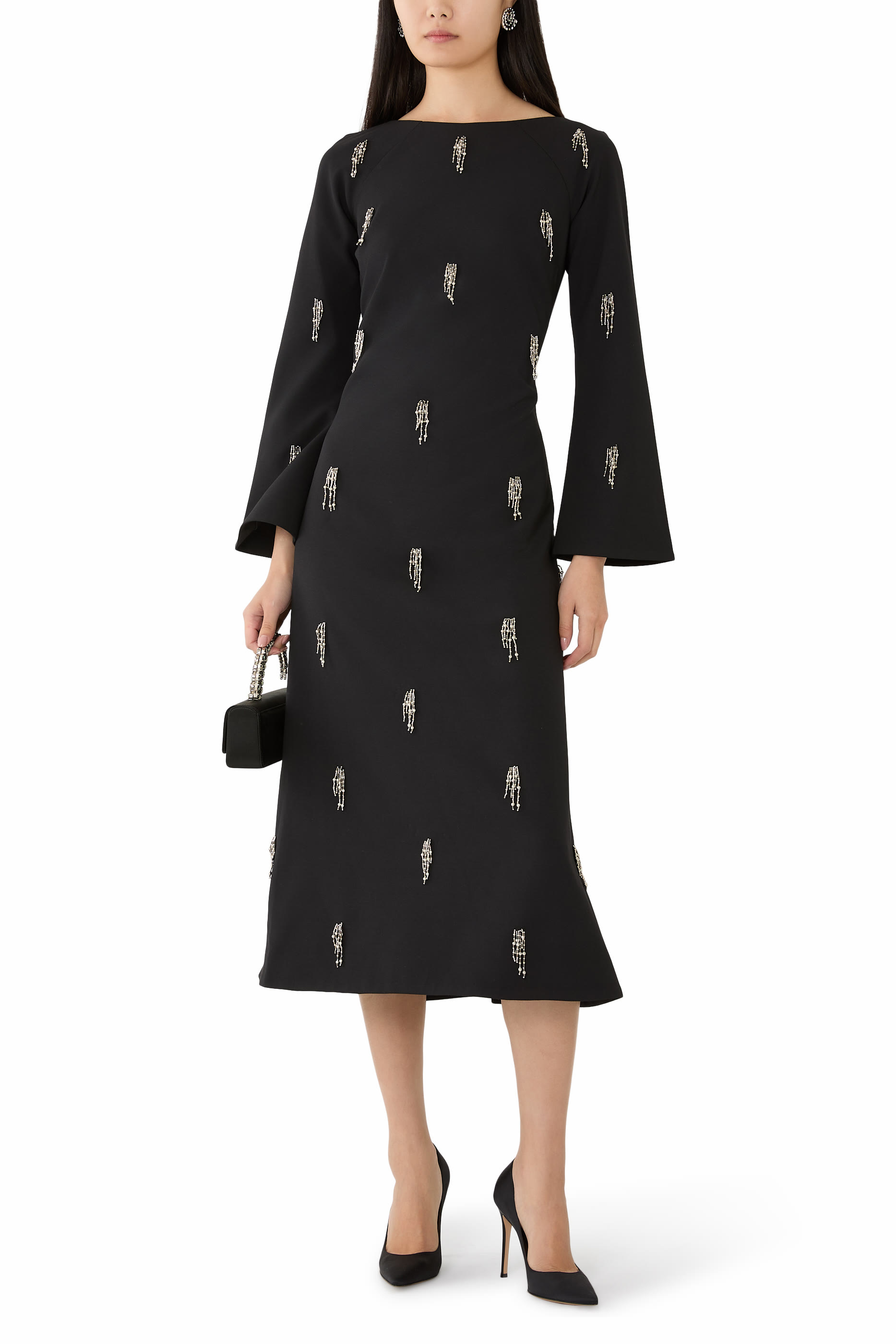 Coretta Embellished Midi Dress