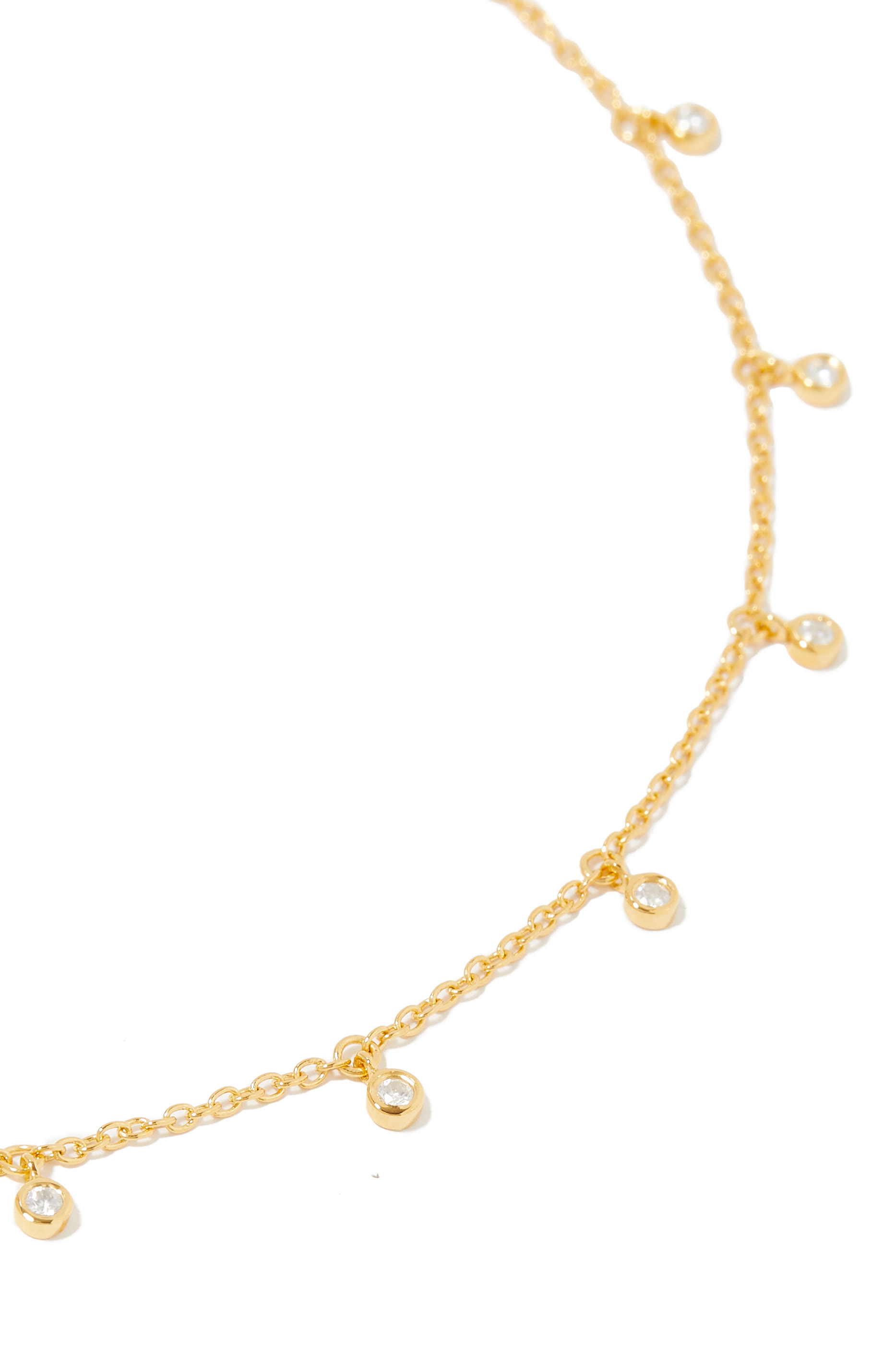 Interstellar Drop Choker, 18K Gold Plated Vermeil on Recycled Sterling Silver