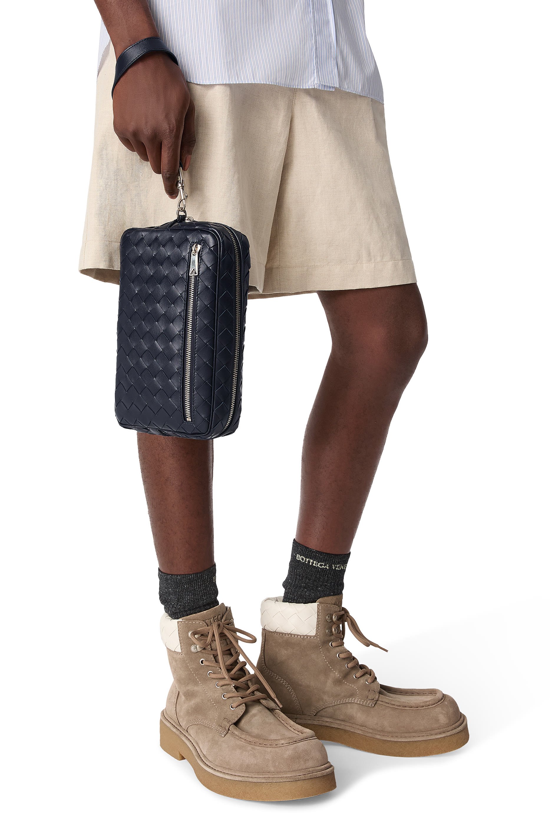 Intrecciato Pouch with Wristlet